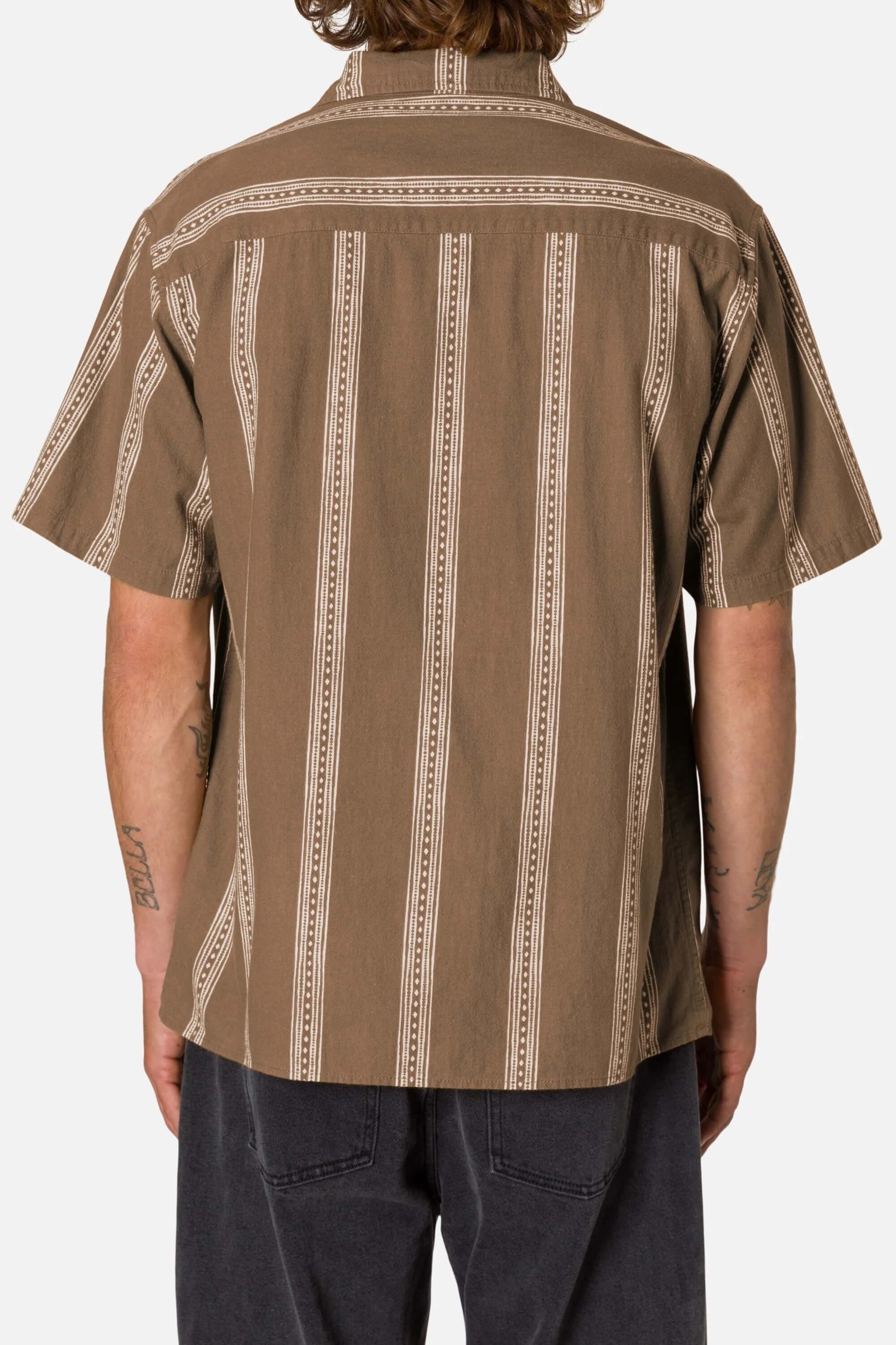 Katin Cedar Shirt in Light Brown back fit
