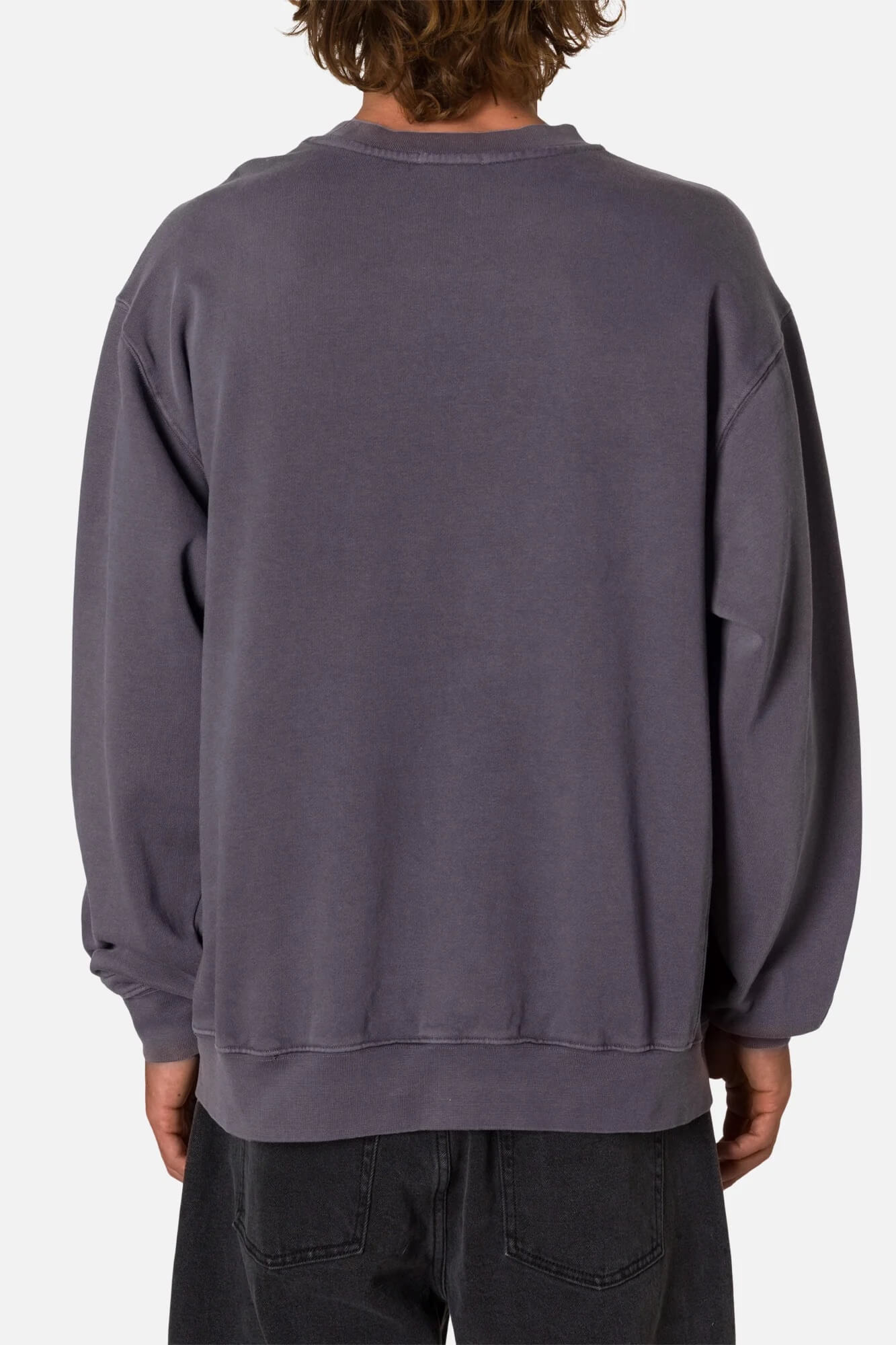 Katin EMB Crew Fleece Sweatshirt in Sea Storm back fit