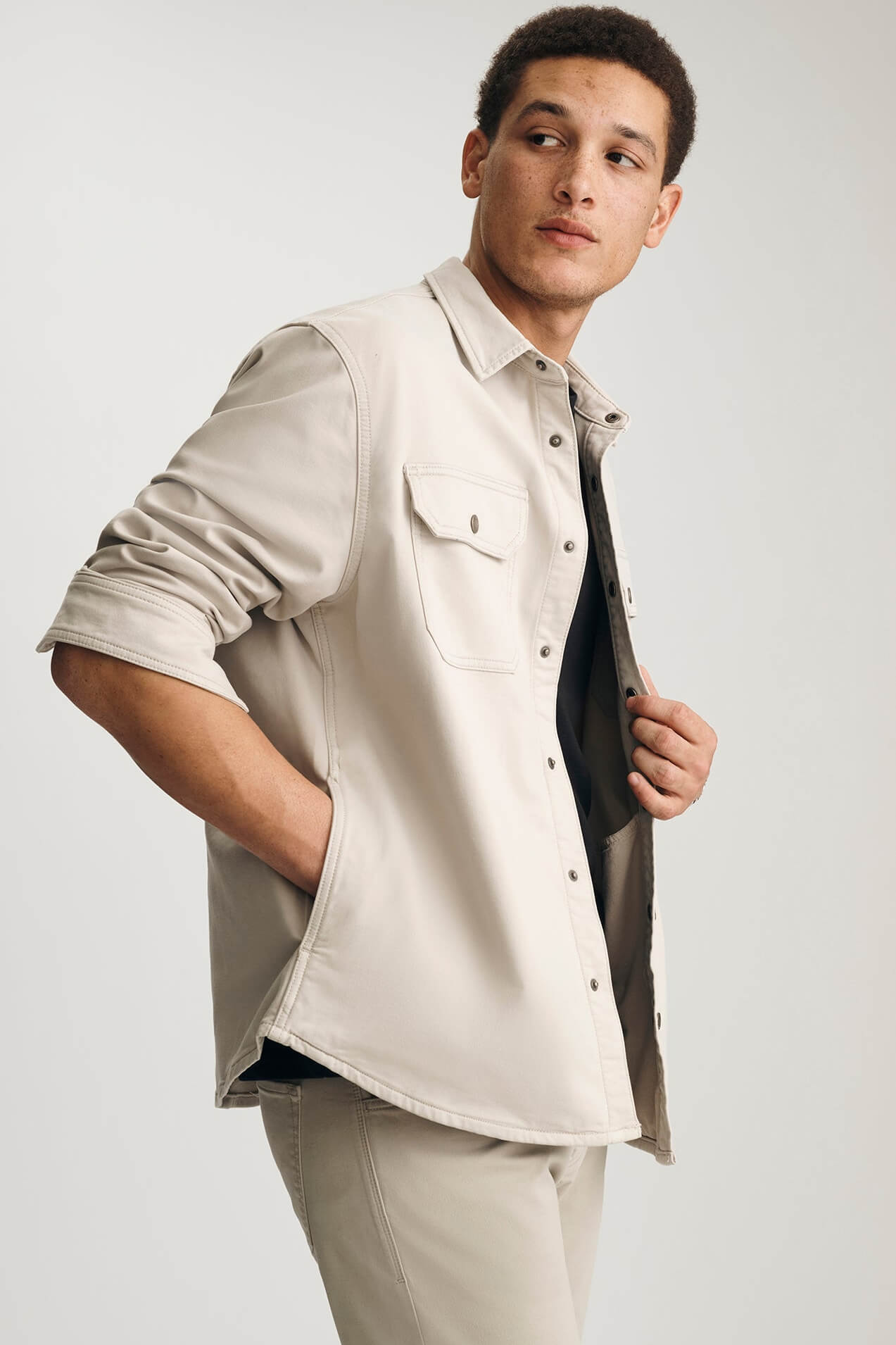 Mavi Asher Eplorer Jacket in cloud detail