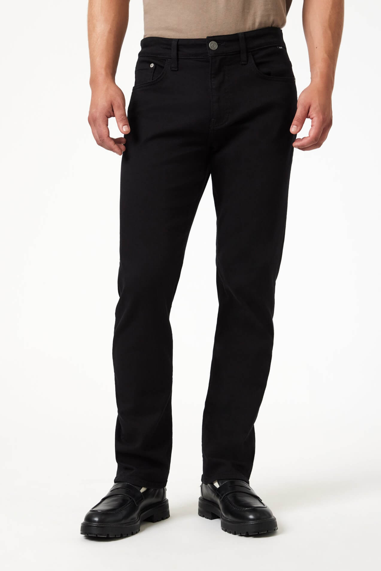 Mavi Jake Slim Leg in black feather blue