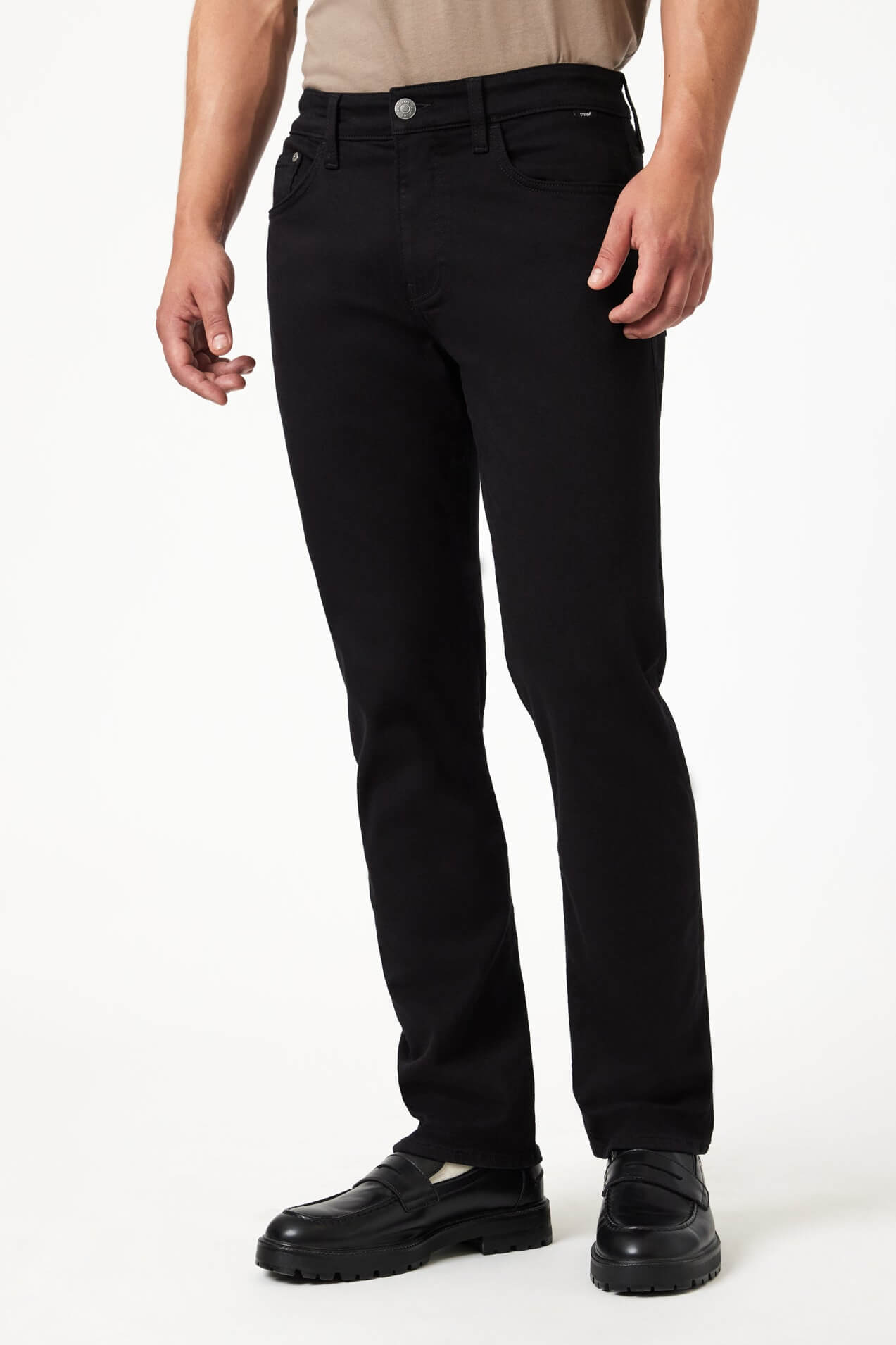 Mavi Jake Slim Leg in black feather blue