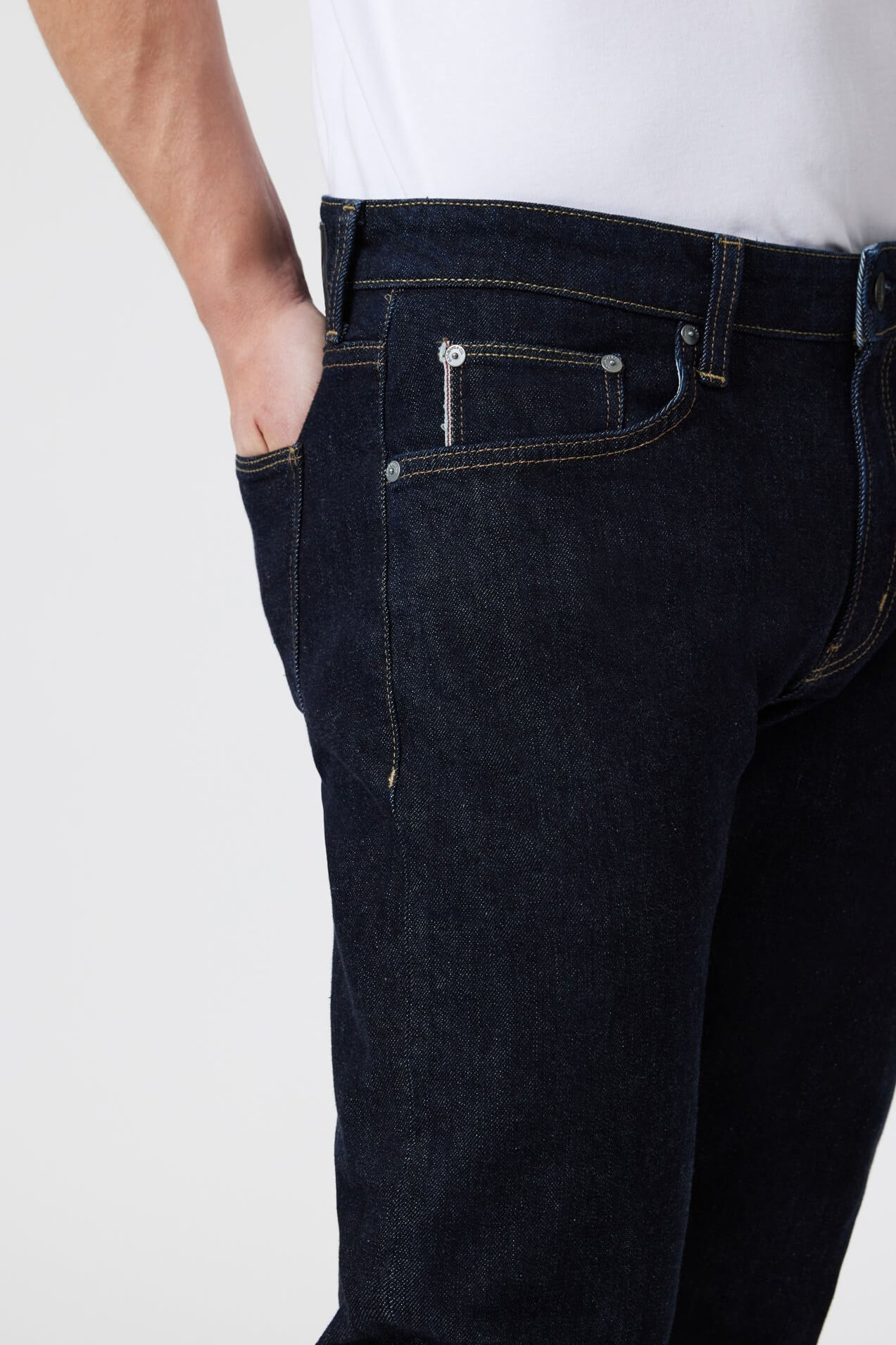 Mavi Marcus Slim Straight Leg in deep selvedge