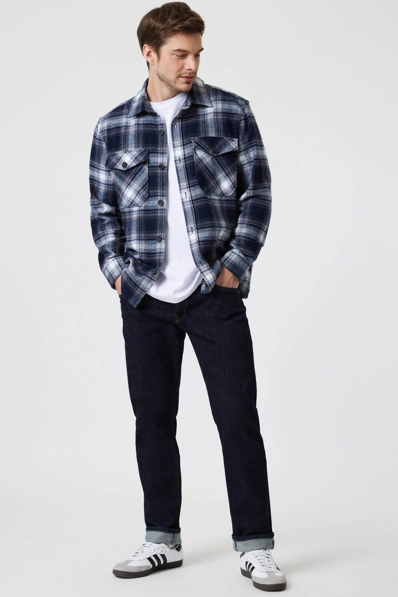 Mavi Marcus Slim Straight Leg in deep selvedge