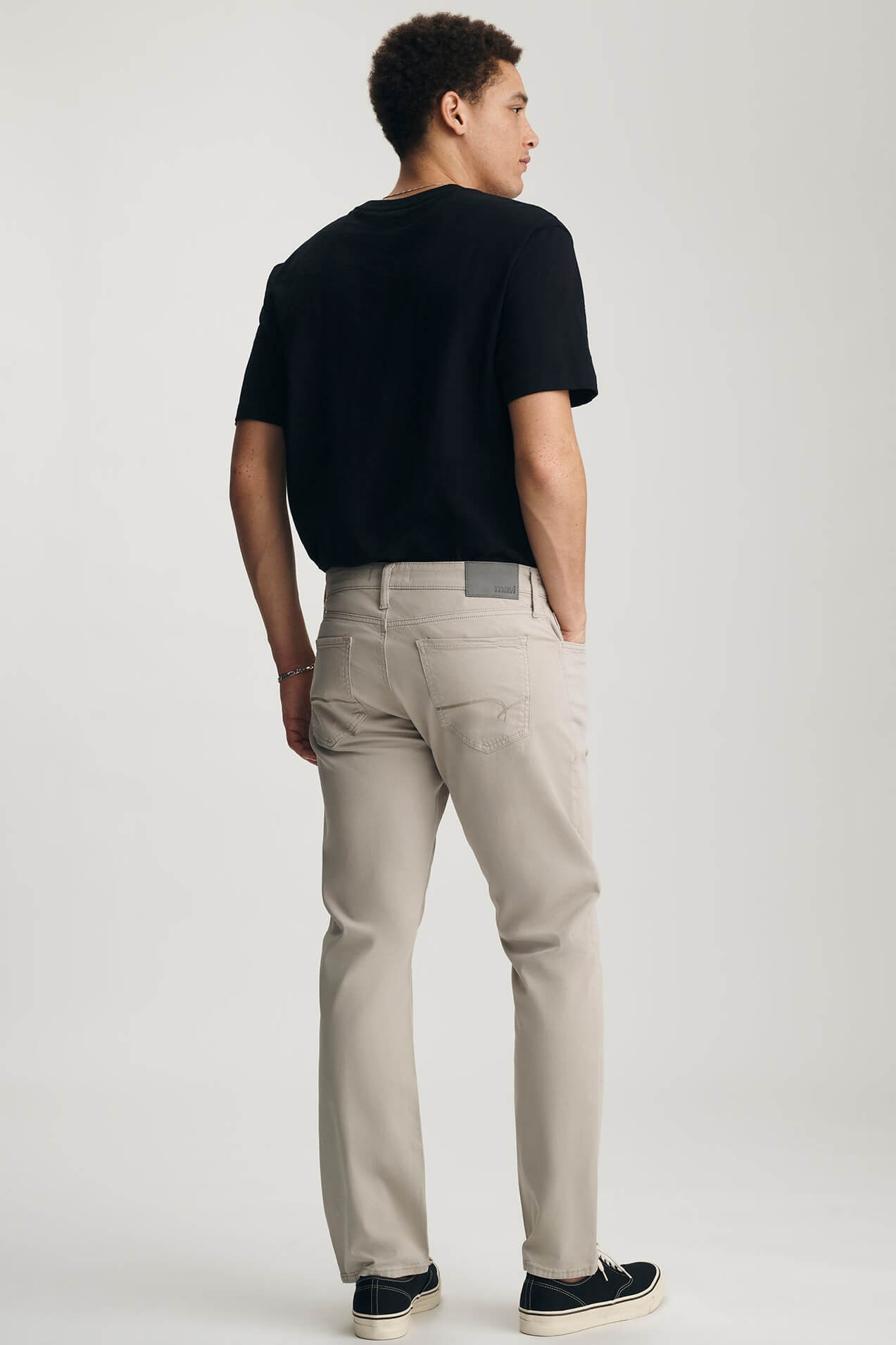 Mavi Matt Relaxed Jeans in stone twill
