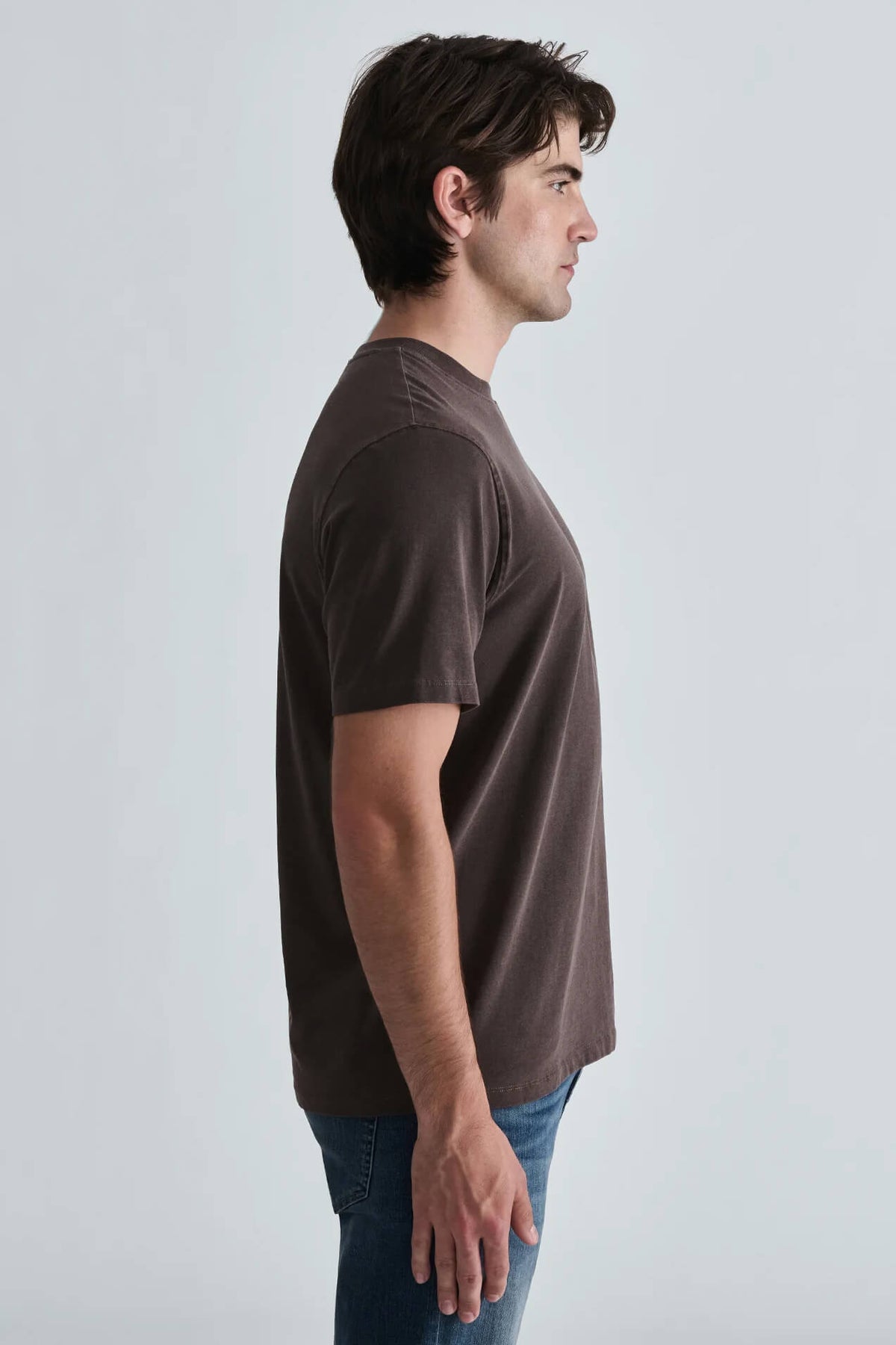 Mavi Soft Slub Crew Neck T-Shirt men's regular-fit short sleeve tee with textured slub fabric and classic crew neckline.