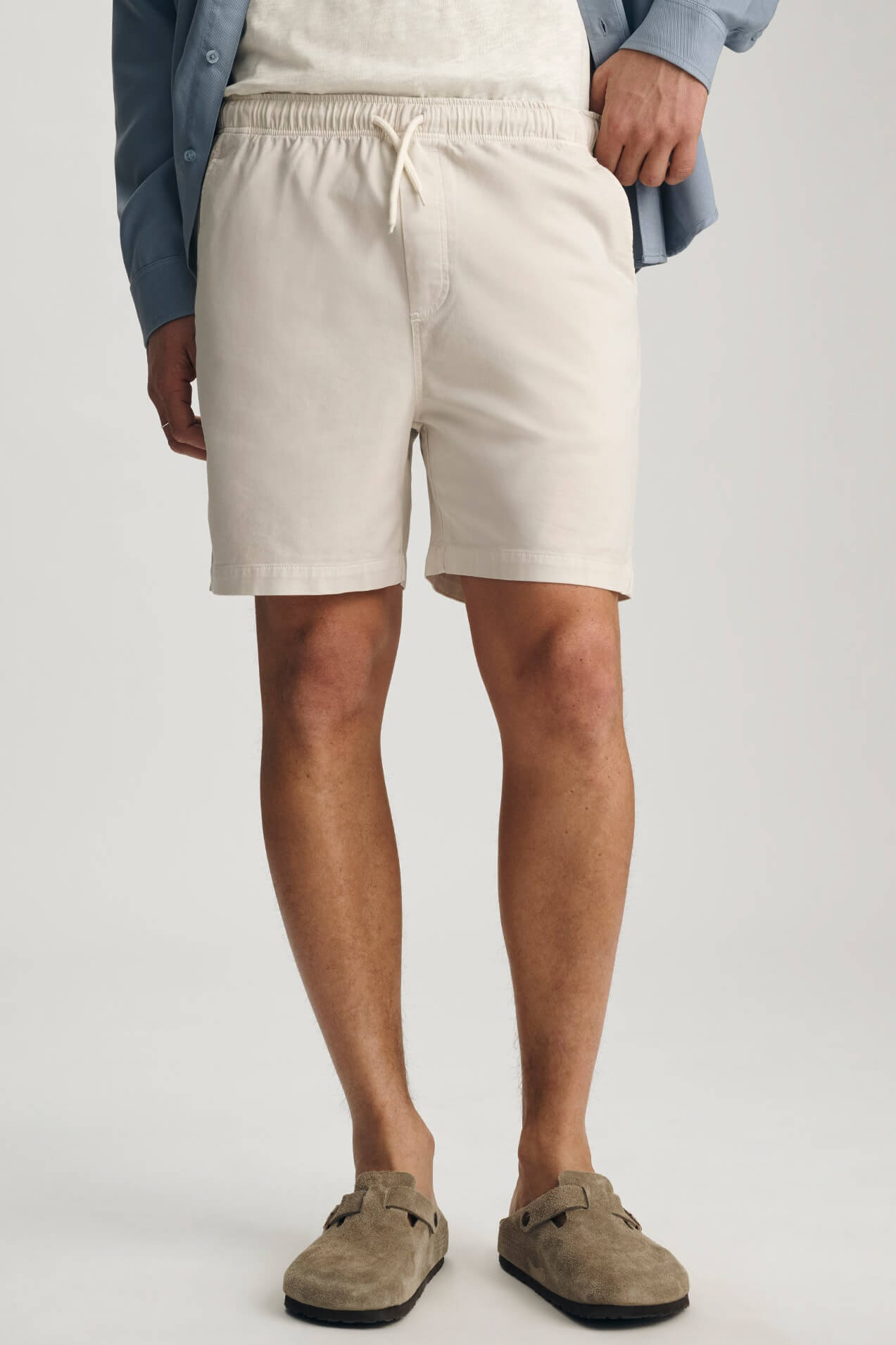 Woven Short in lunar rock by Mavi details