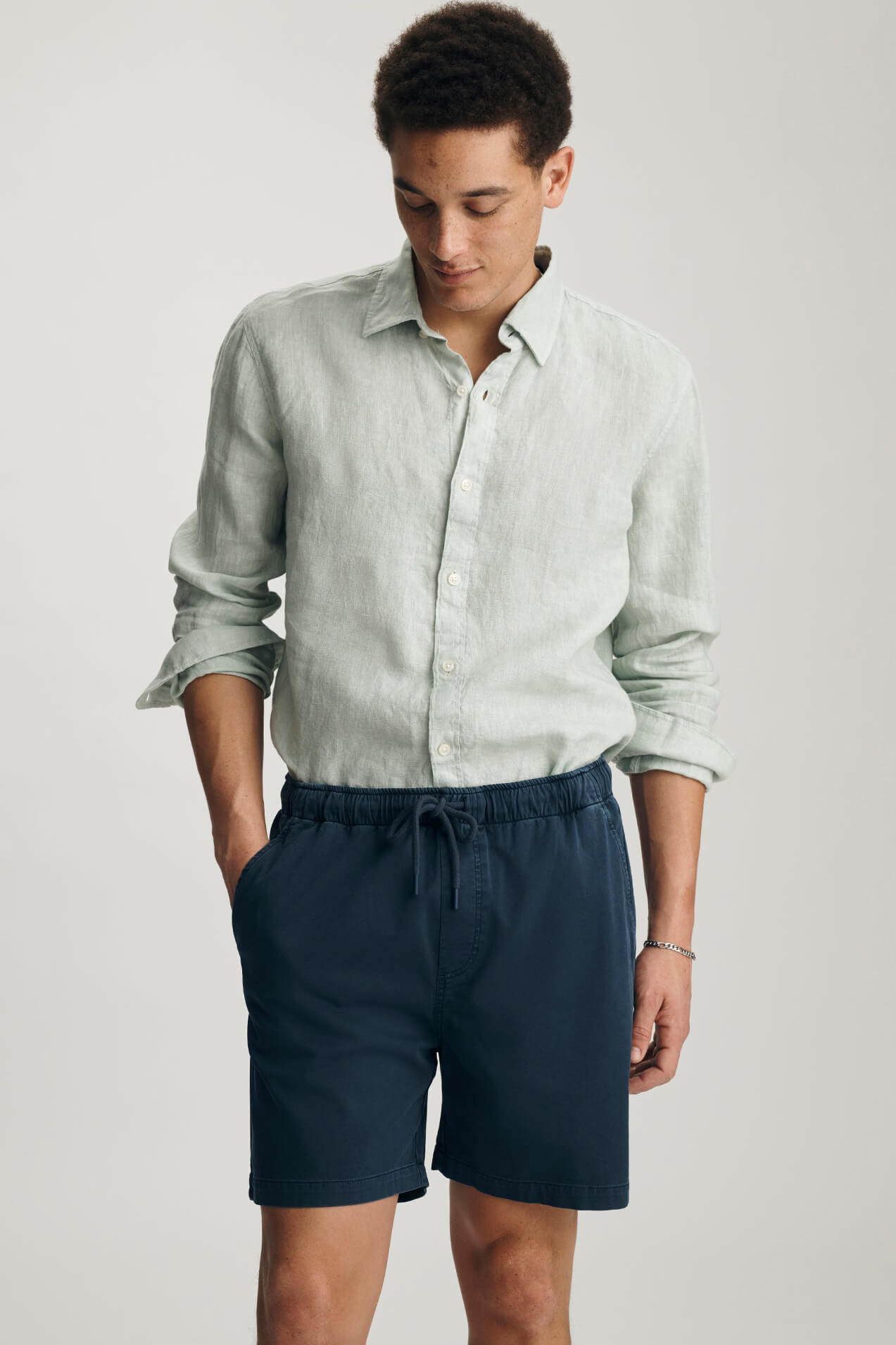 Woven Short by Mavi in total eclipse