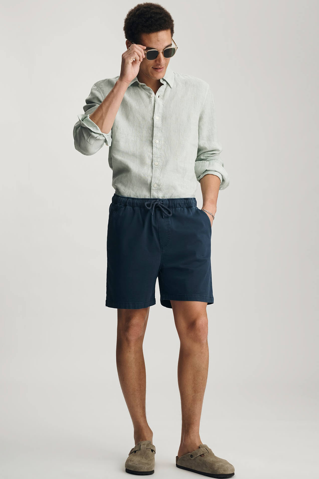 Woven Short in total eclipse by Mavi