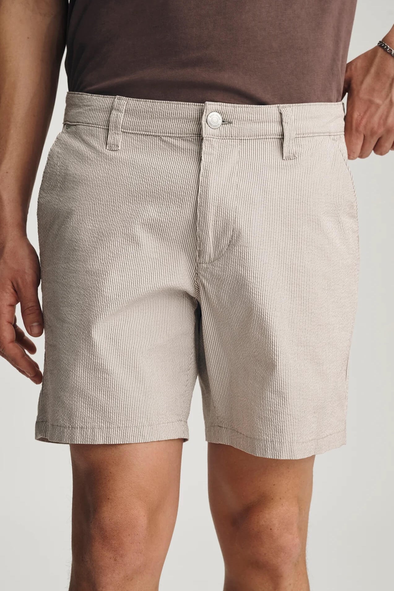 Mavi Nate 7" short in sand seersucker