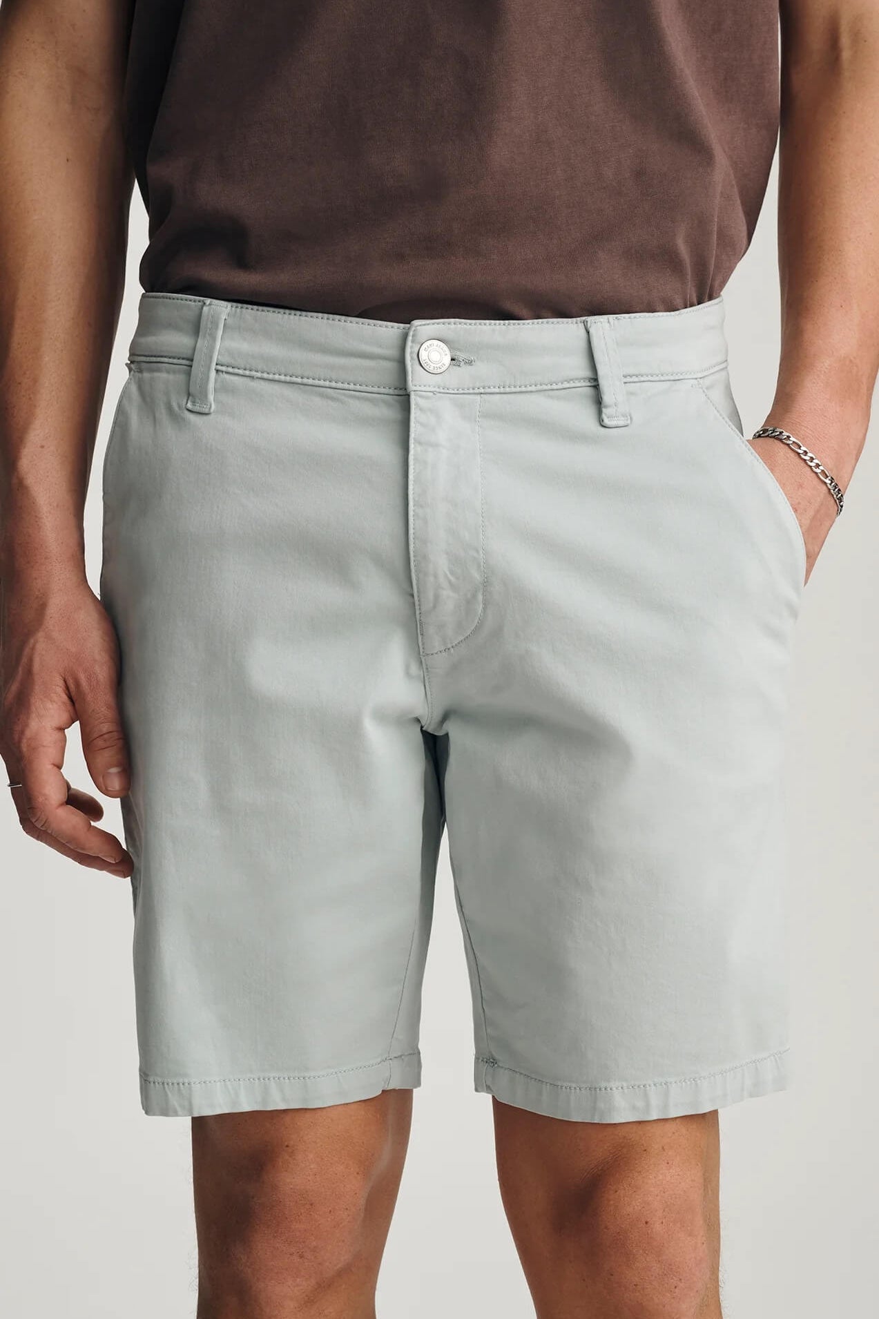 Mavi Noah 9" Short in sky blue twill
