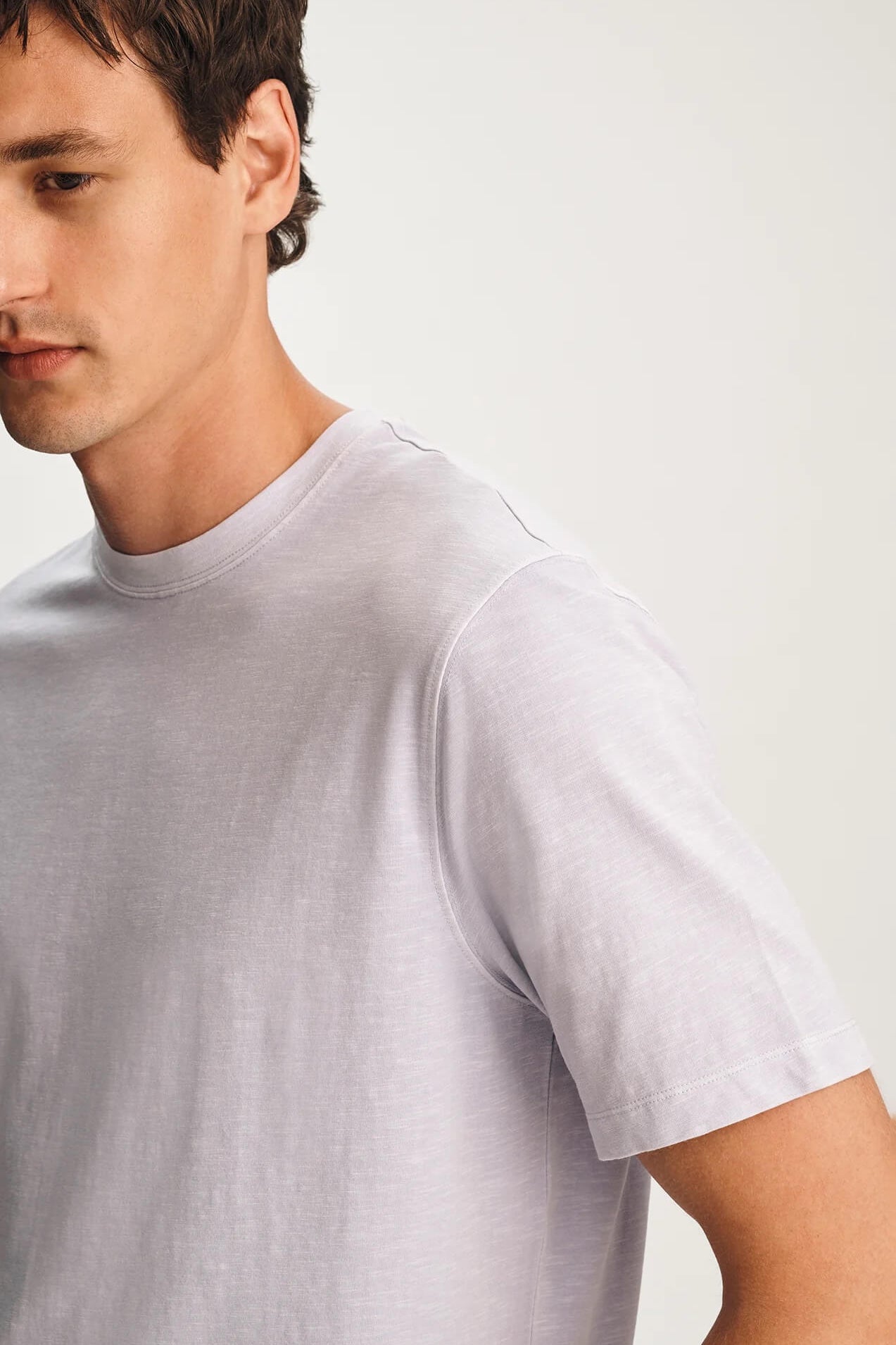 Mavi Short Sleeve Tee in Halogen Blue detail