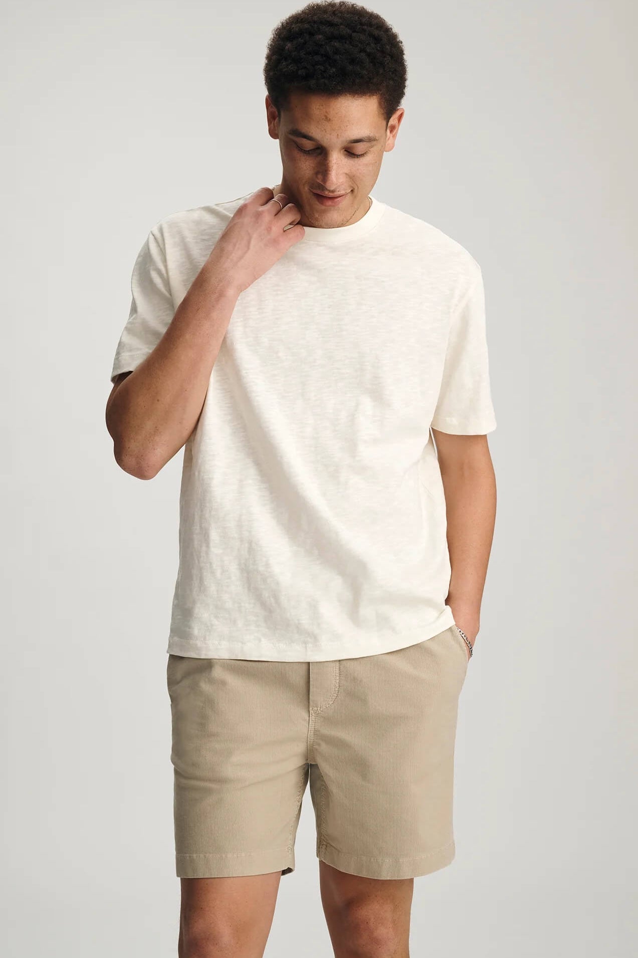 Mavi Short Sleeve Tee in vanilla ice