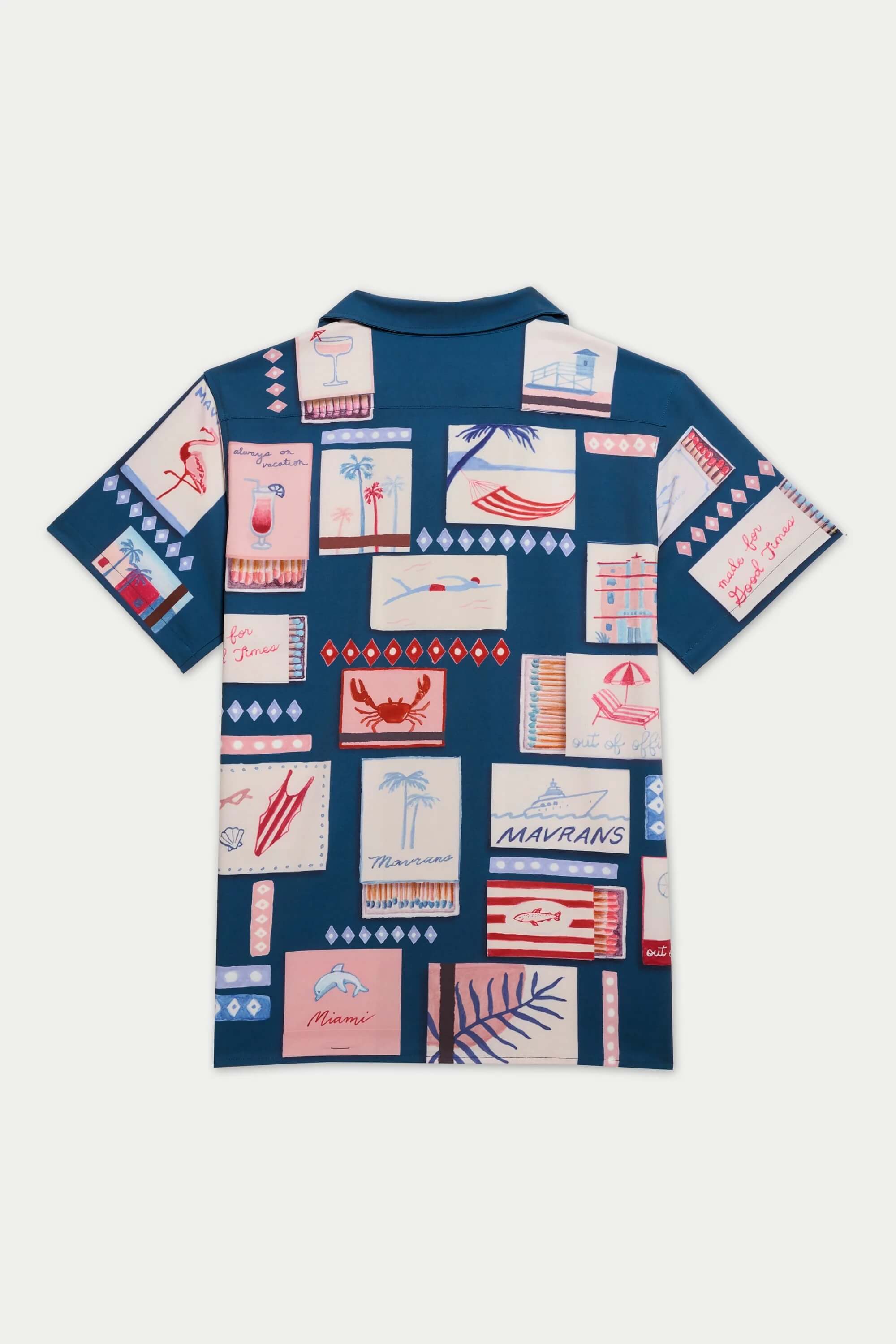 Mavrans Match Box Weekend Shirt in Blue back
