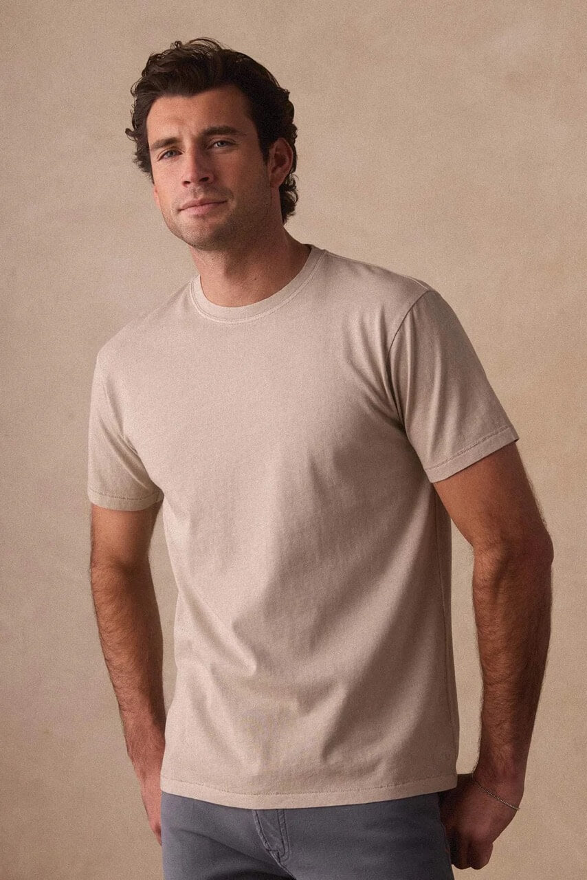 Normal Jersey Tee Short Sleeve in Pumice