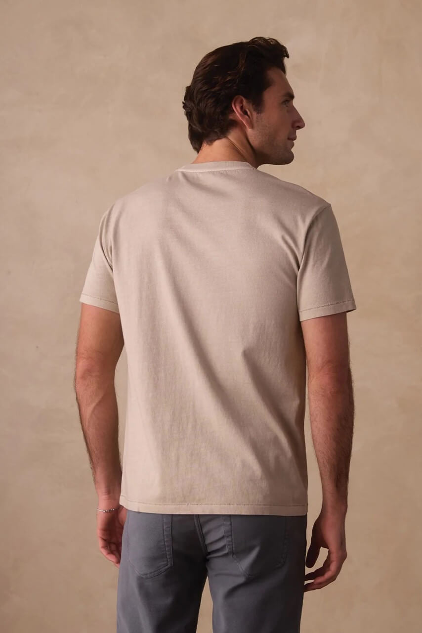 Normal Jersey Tee in Pumice Back