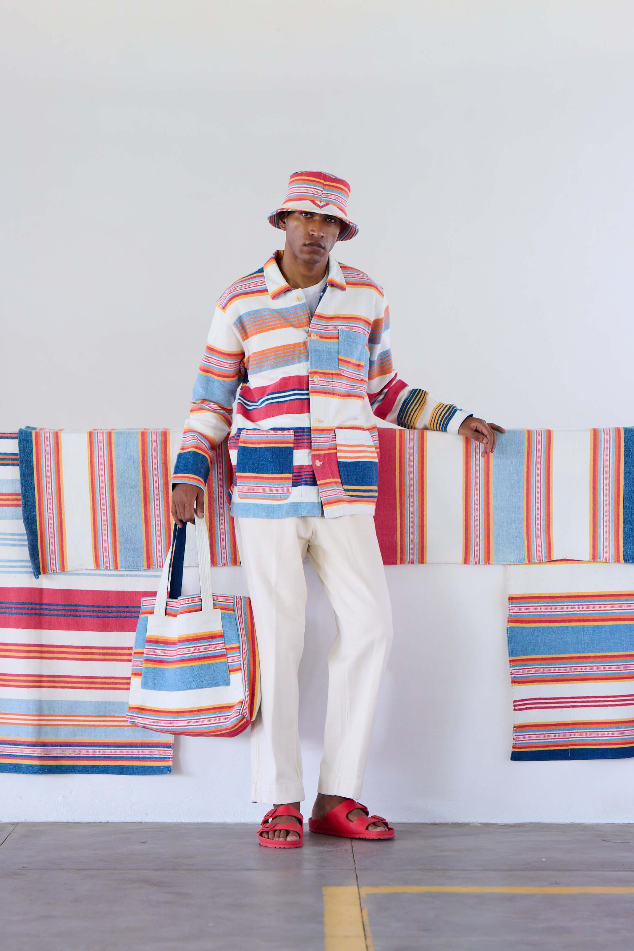Original Madras No.73 Beach Mat Bucket Hat