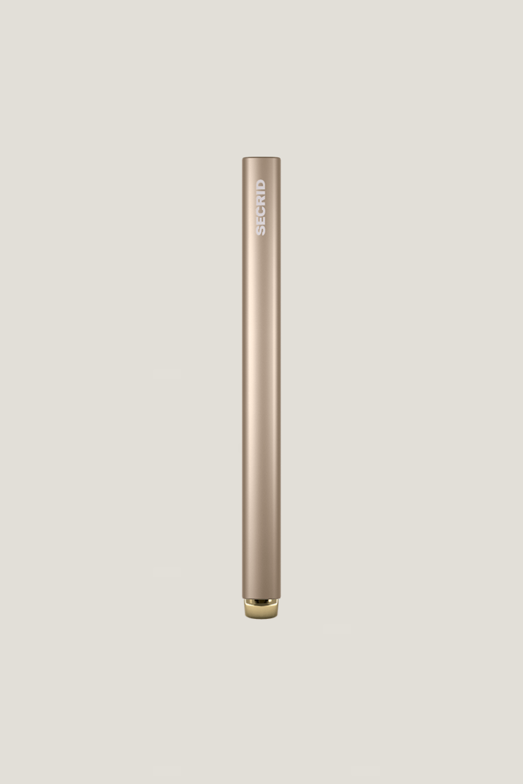 SEcrid aluminum cardholder in fluted cashmere