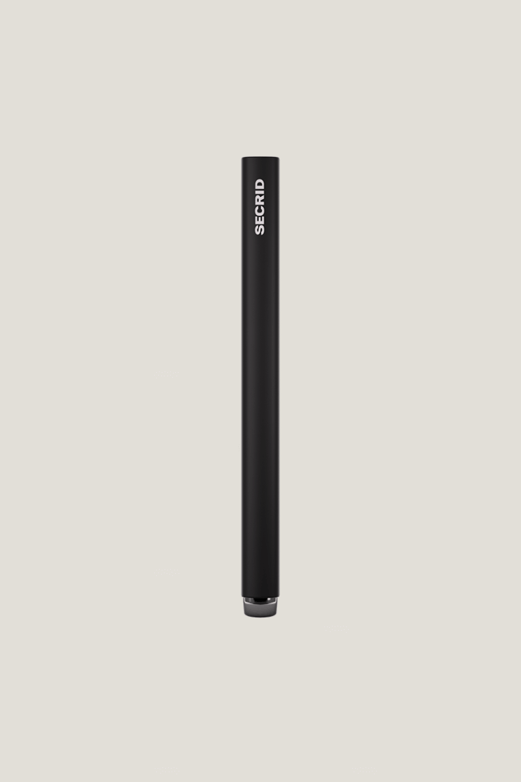 SEcrid aluminum cardholder in fluted black