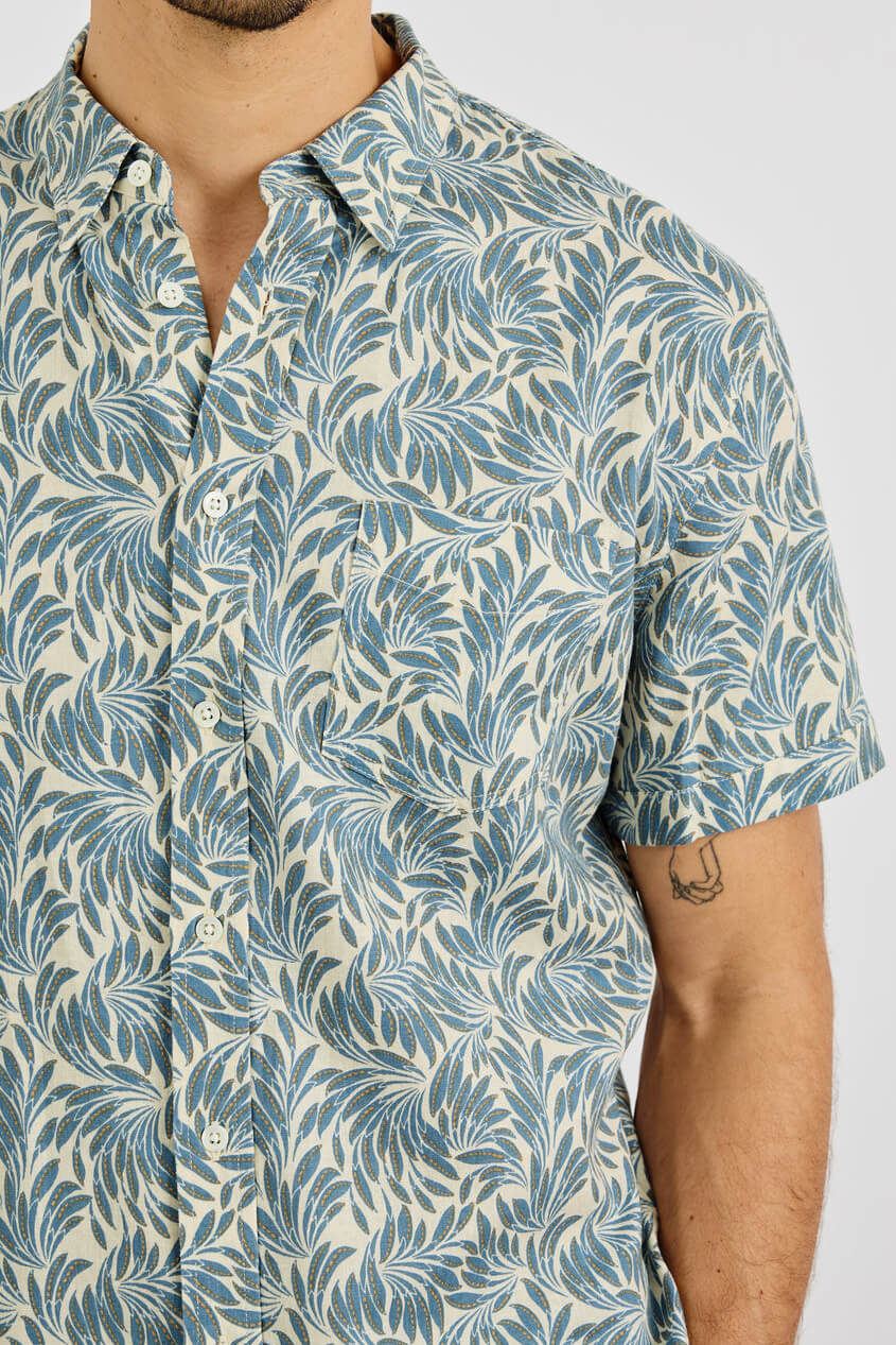 Rails Carson shirt in ecru banana