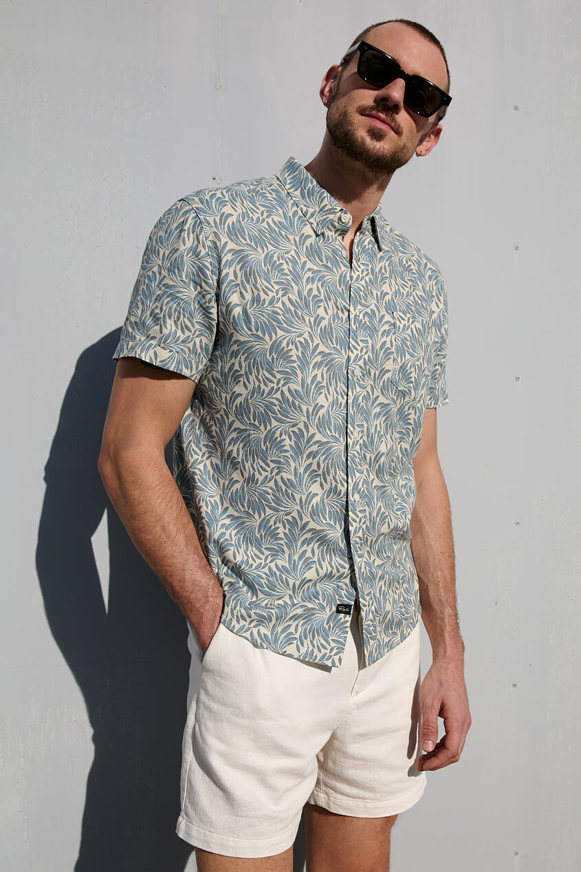Rails Carson shirt in ecru banana