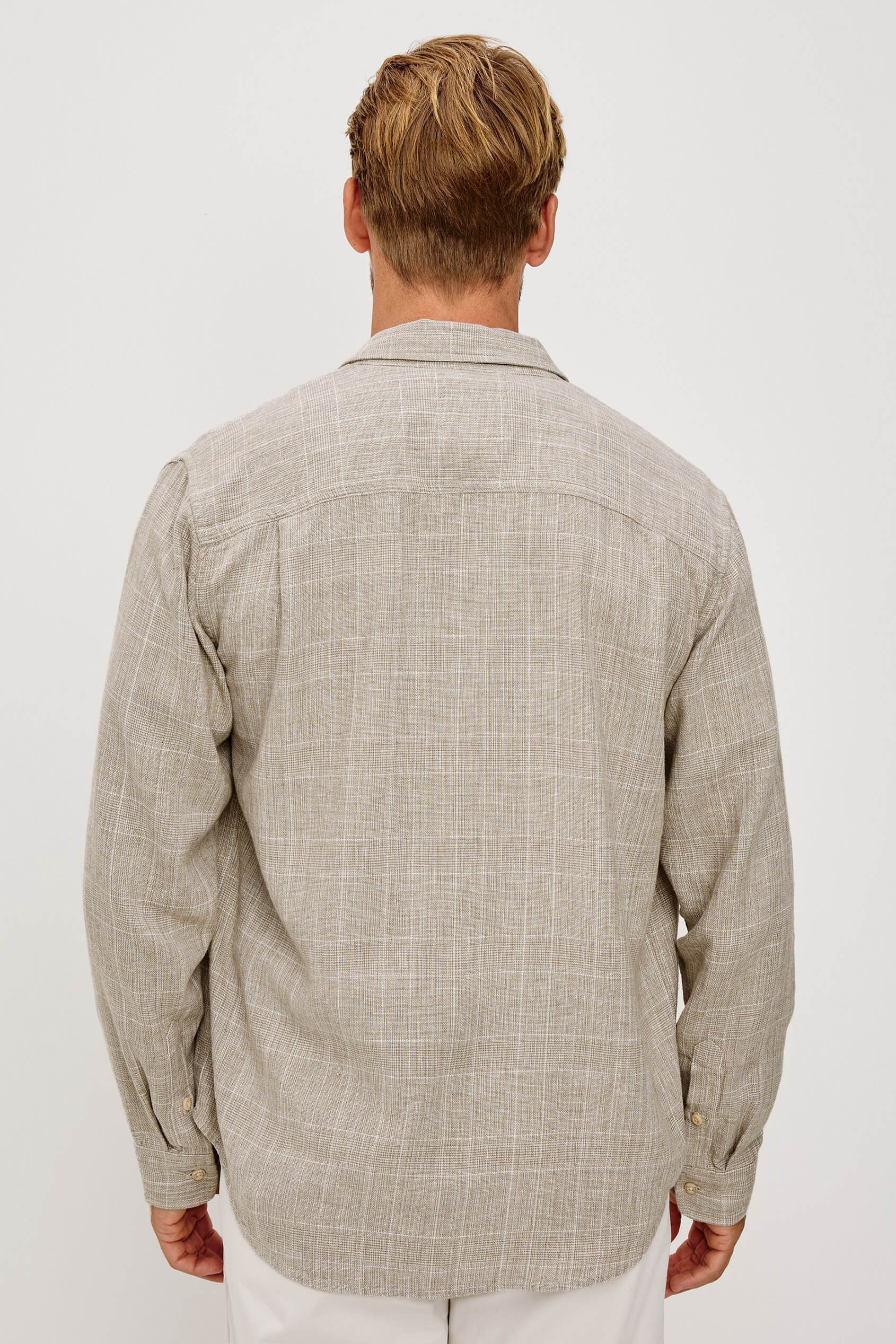 Rails Gracy Shirt in bulgar cream back