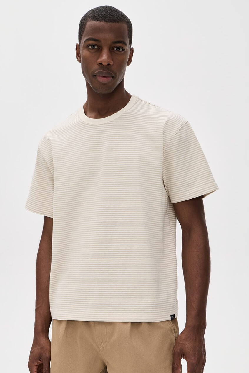 Rails Kip T Shirt in dune stripe