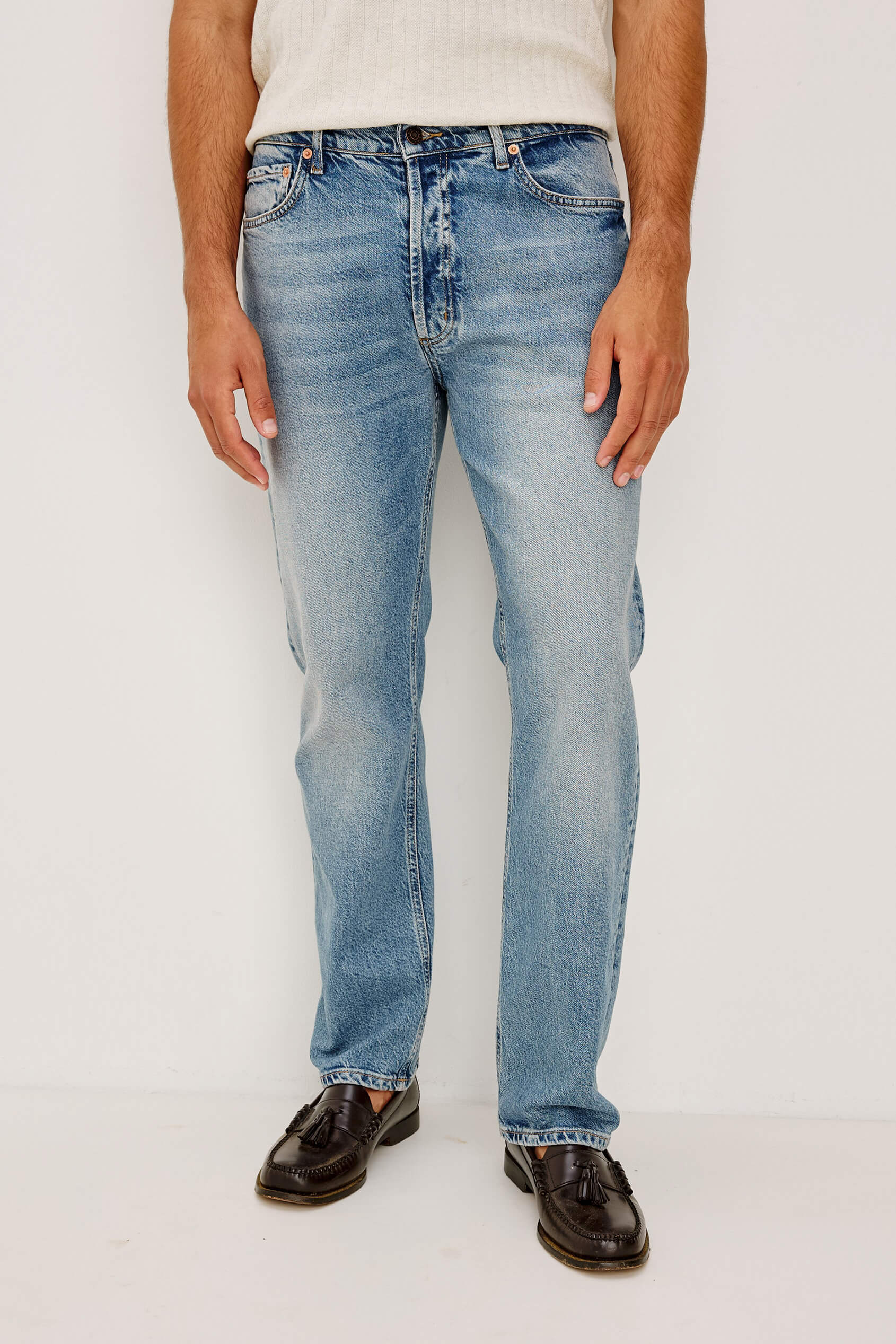 Rails Nash Straight Jean in medium vintage wash