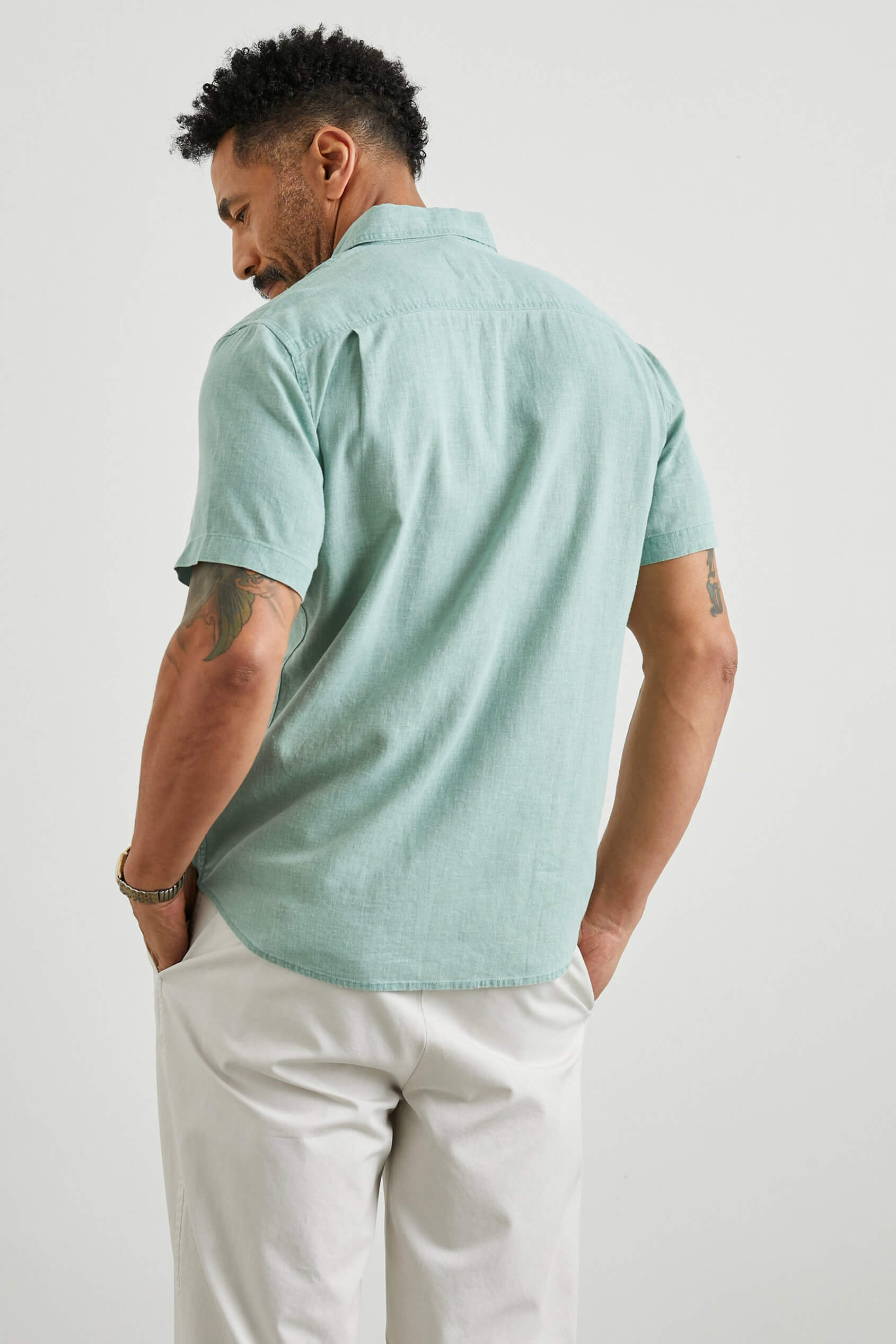 Rails Paros Shirt in jade back