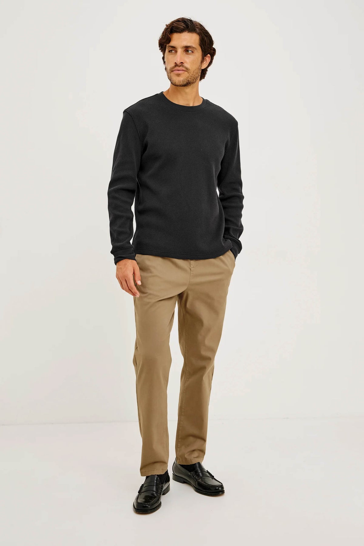 Rails Smith Thermal Long Sleeve in onyx