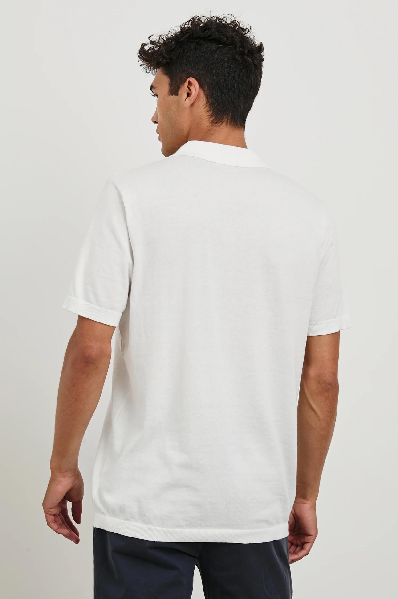 Rails Hayden Polo in White back fit