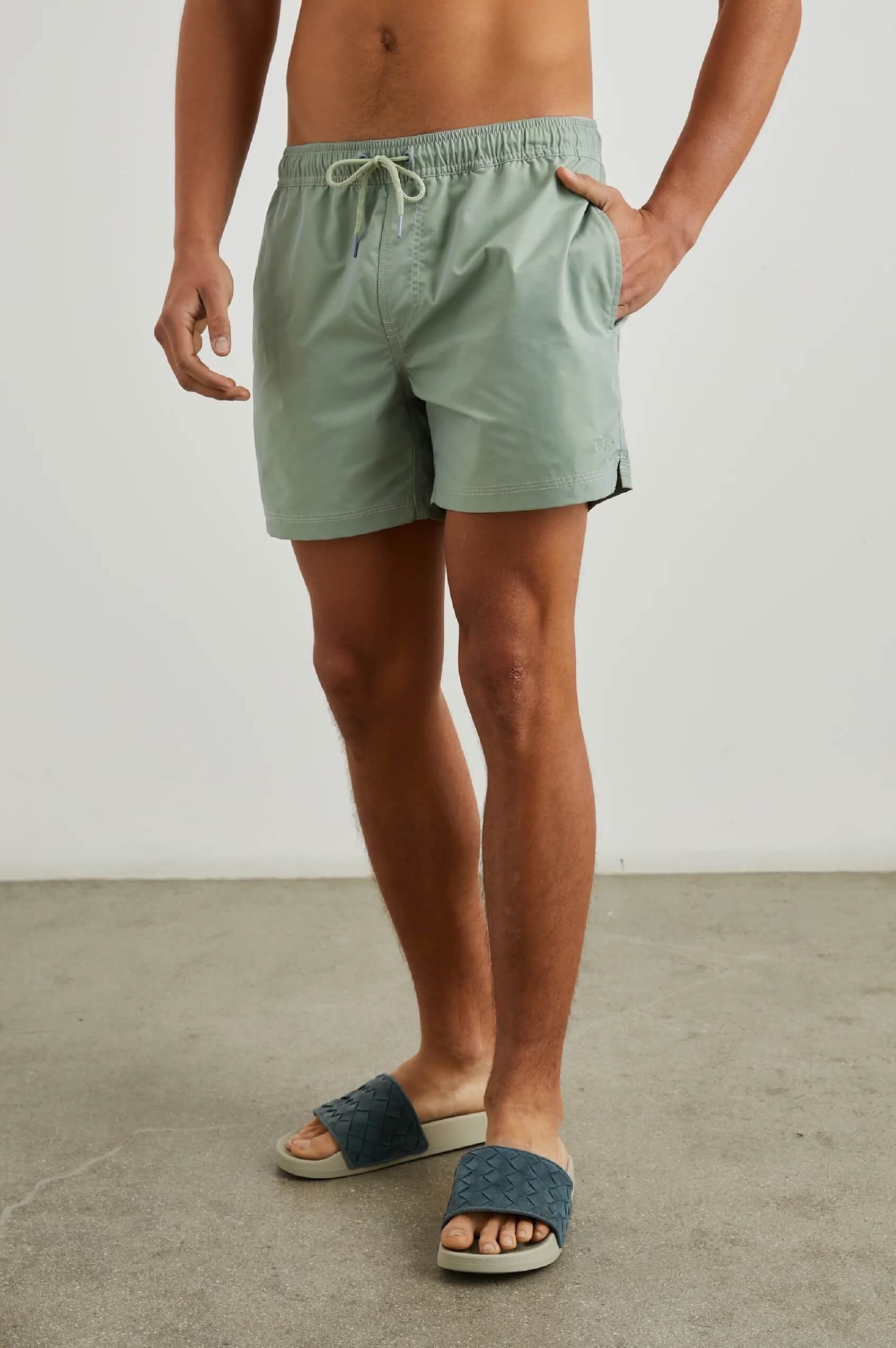 Rails Labrea swim short in Tea Leaf