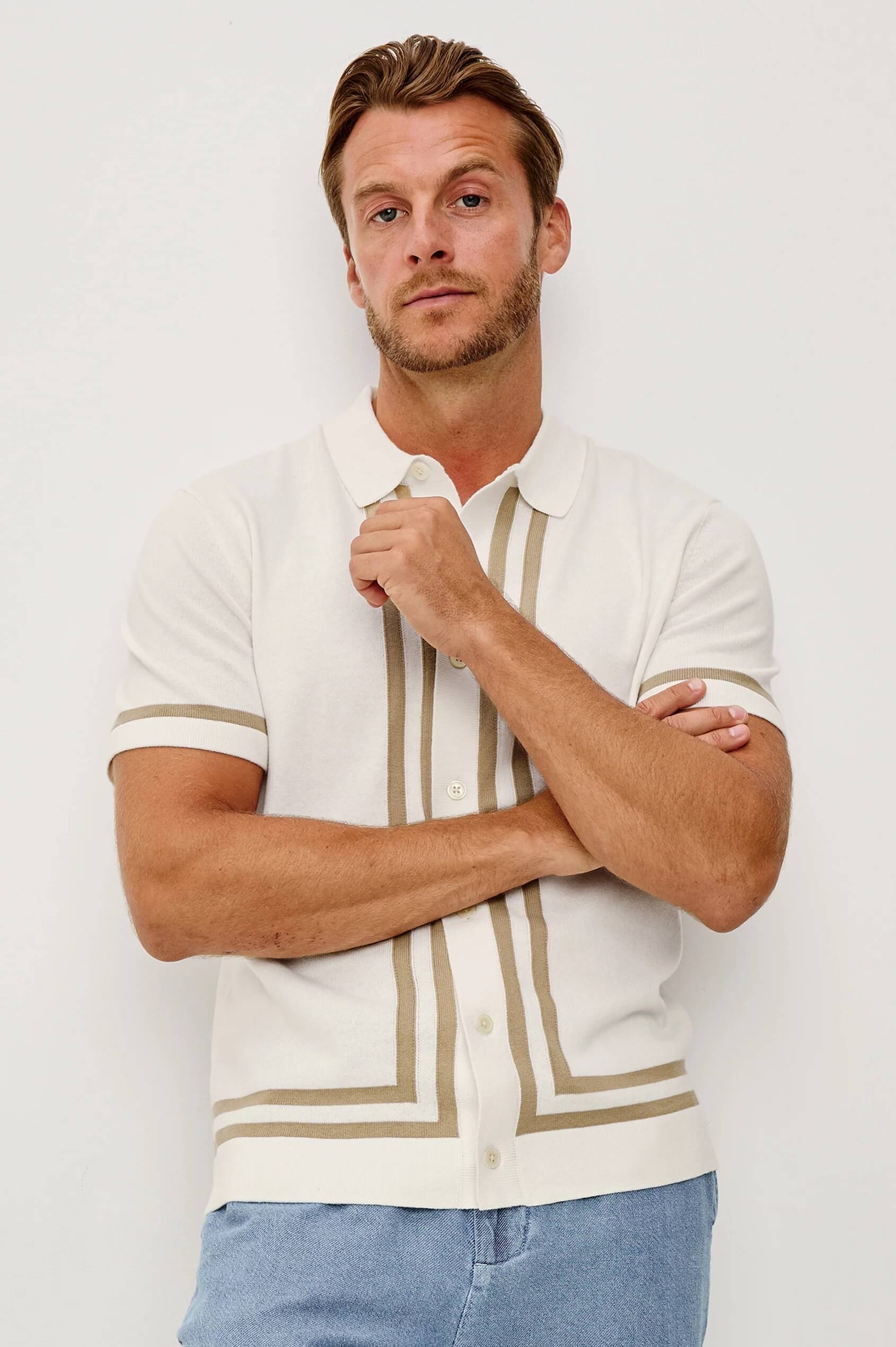 Rails Leo shirt in White Cashew