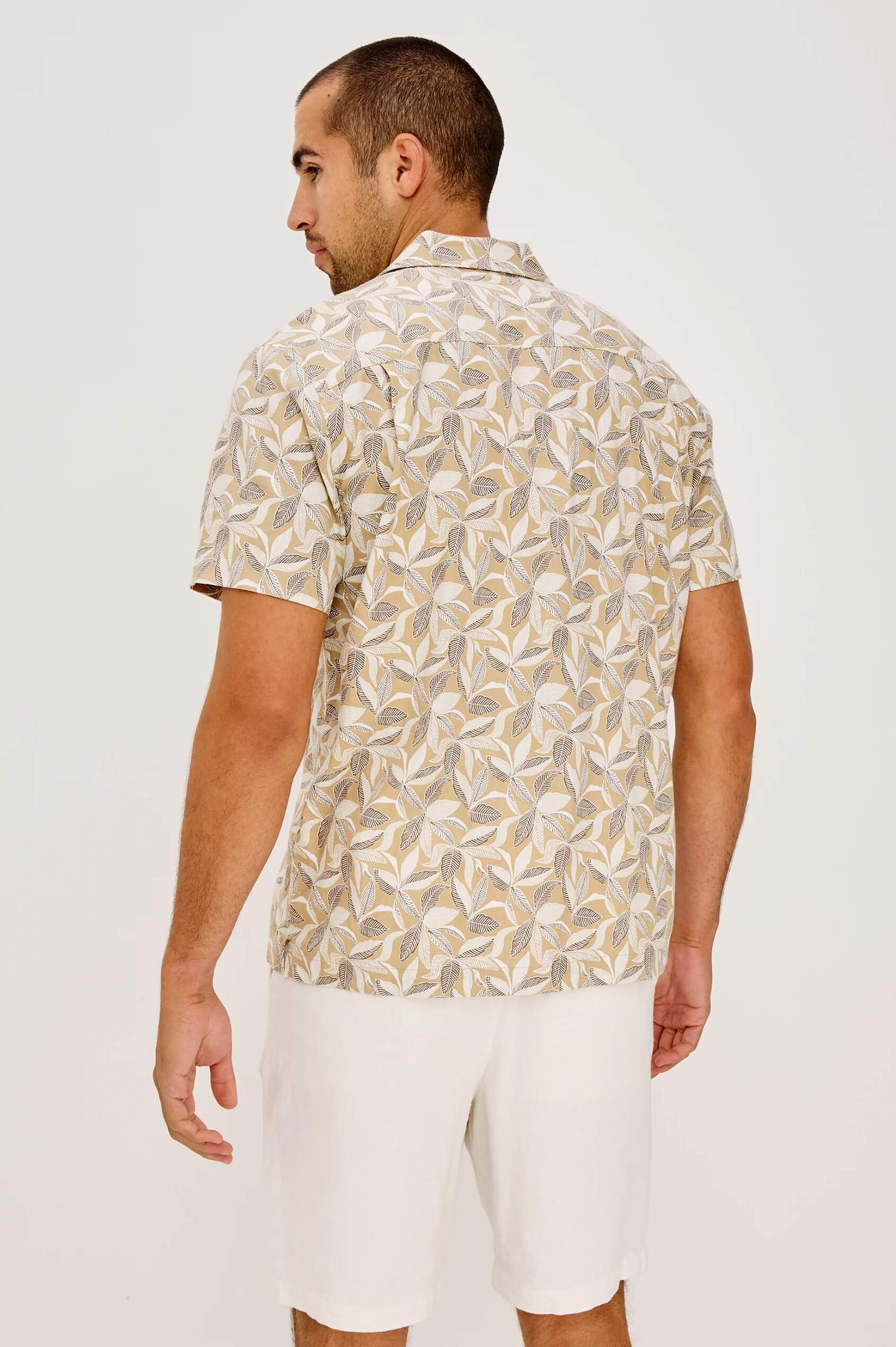 Rails Waimea shirt in Banana Leaf Khaki back fit