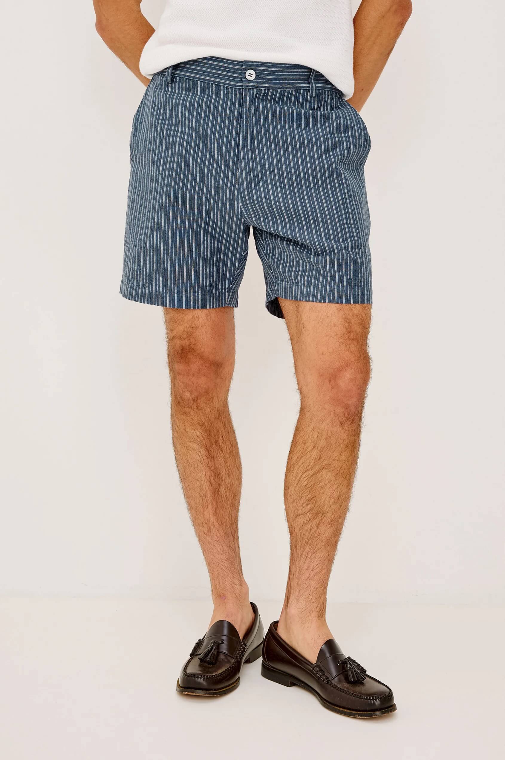Rails Wilson short in Navy Multi Stripe
