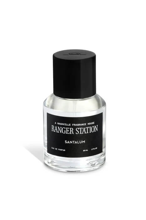 Ranger Station Santalum Perfume unisex sandalwood fragrance available in 10ml Quickdraw rollerball, 50ml and 100ml sizes.