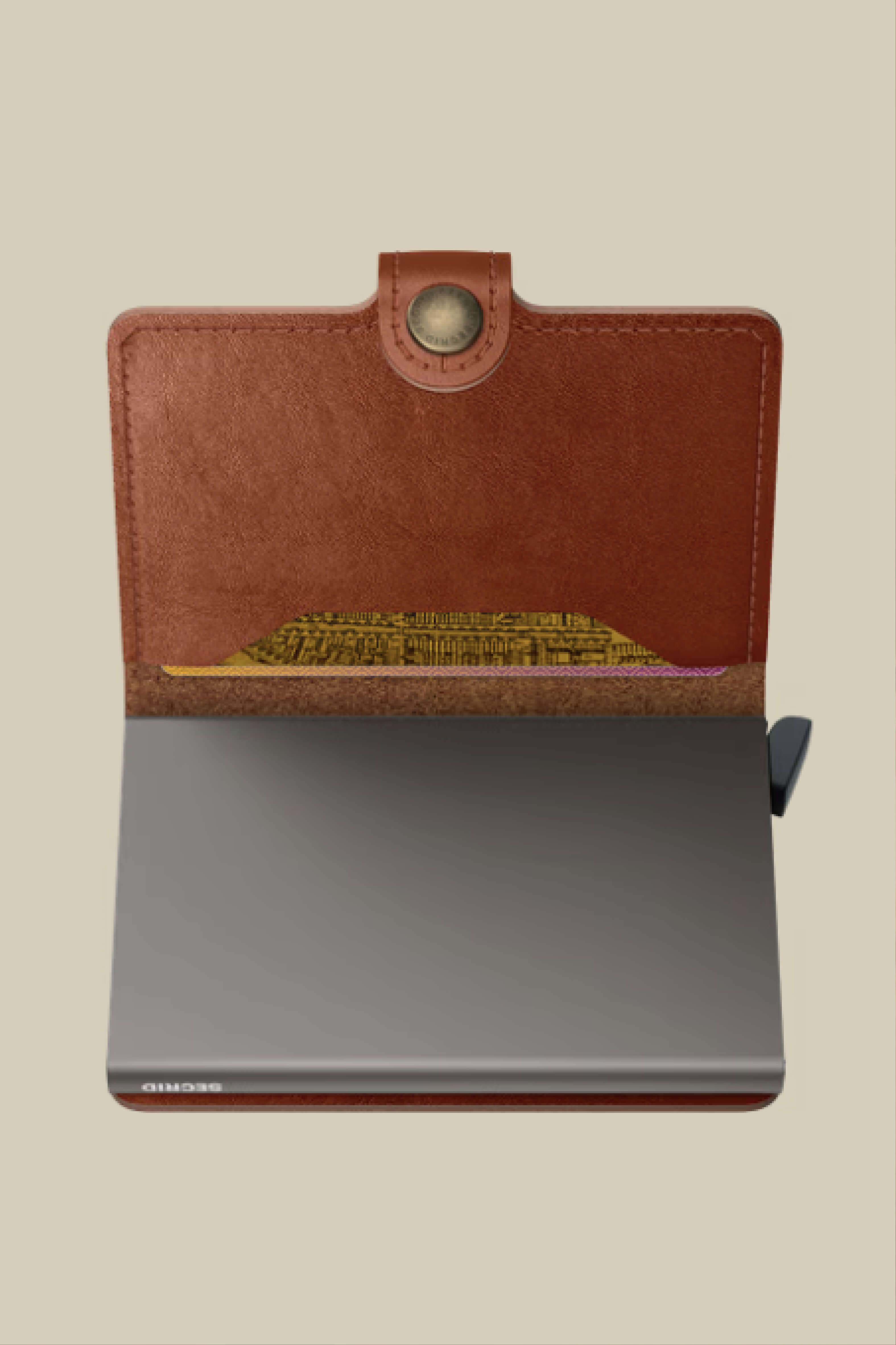 SECRID Miniwallet texano in Saddle inside