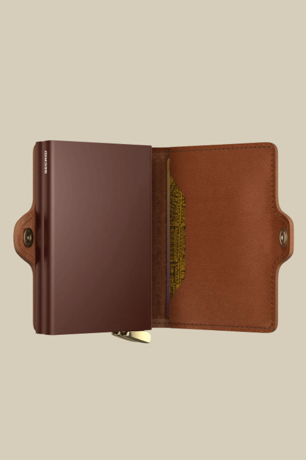 Secrid TwinWallet Emboss in cognac