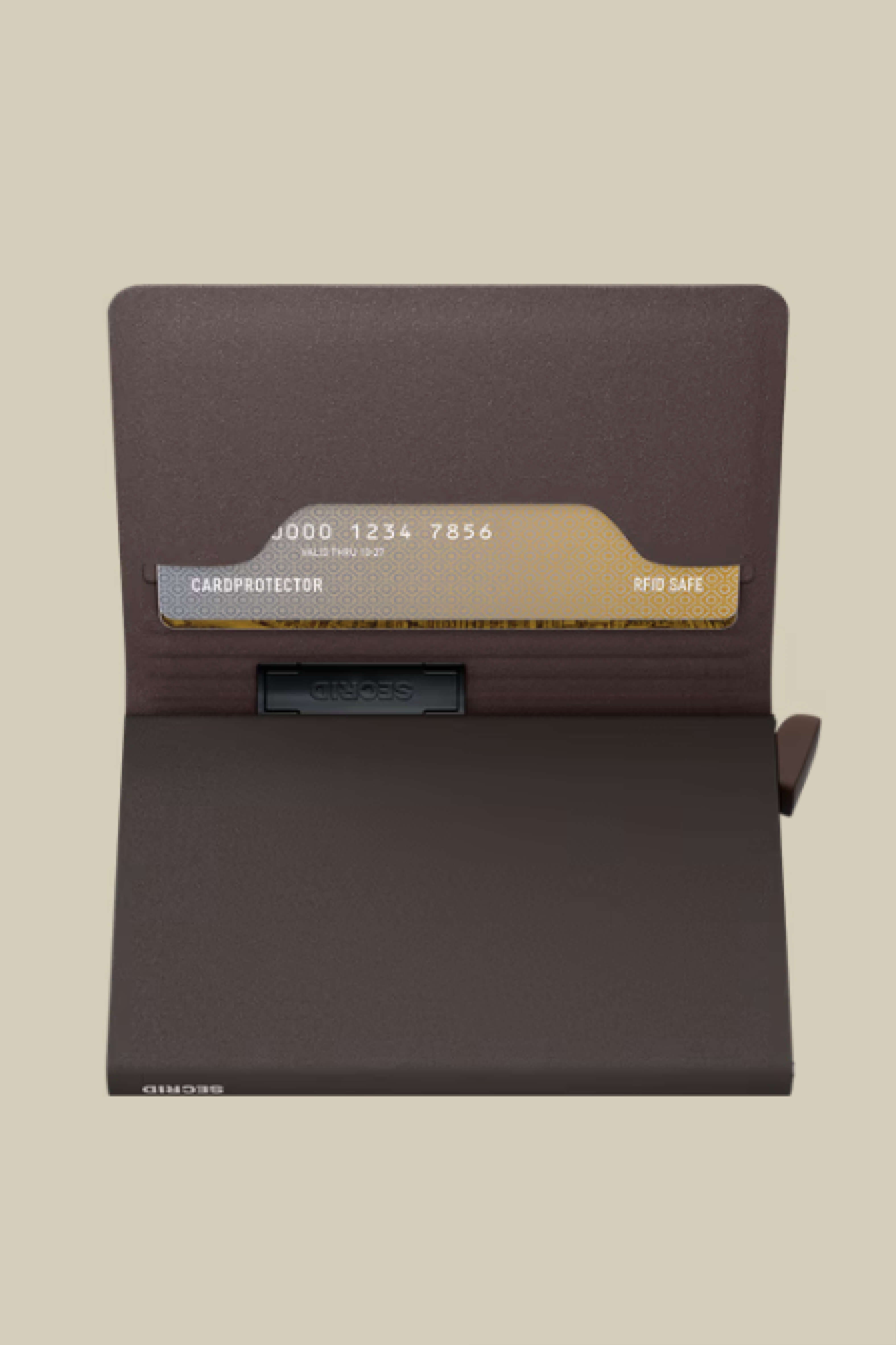 Secrid Band Wallet Liba in Brown/Brown open