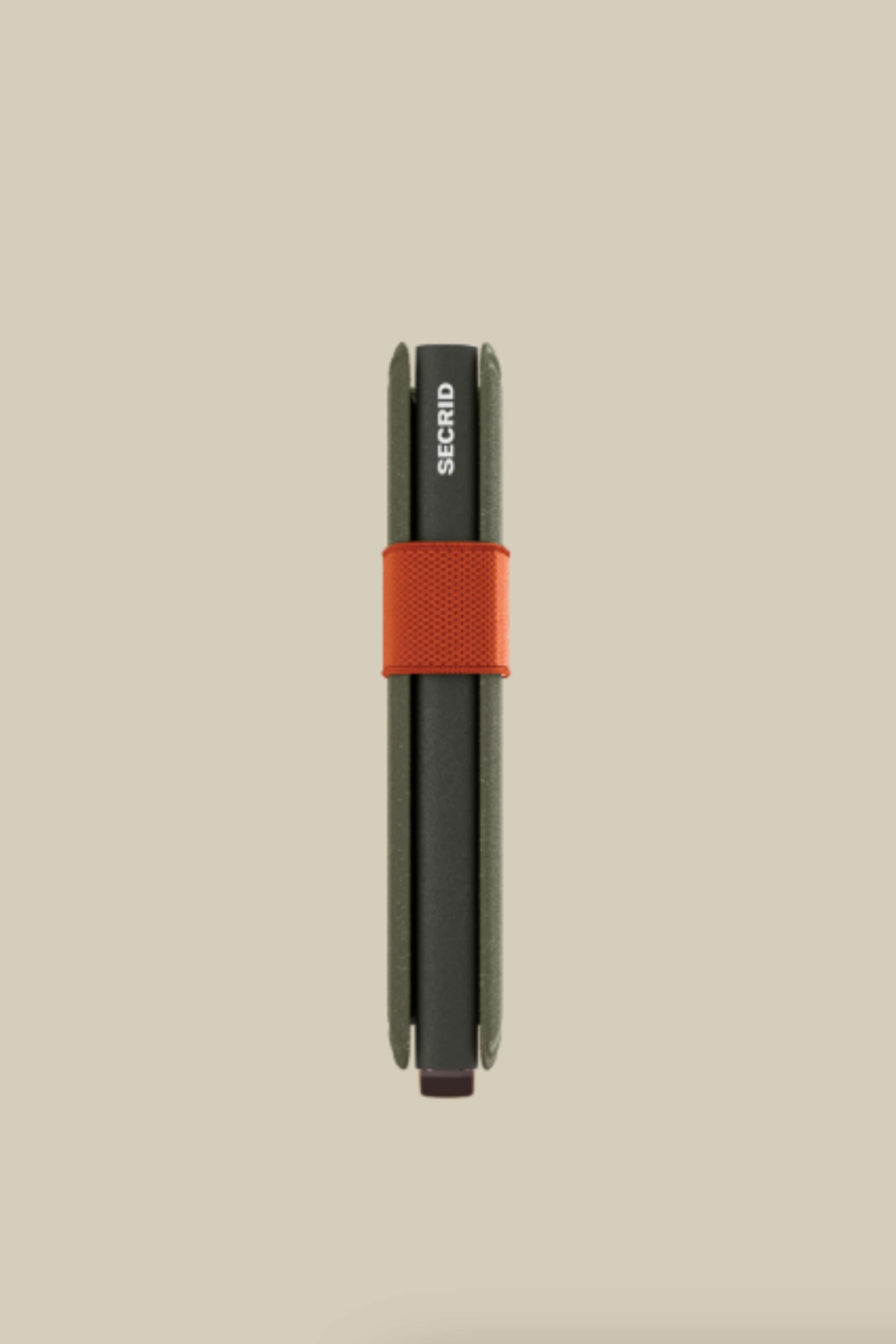 Secrid Band Wallet Liba in Green/Orange side