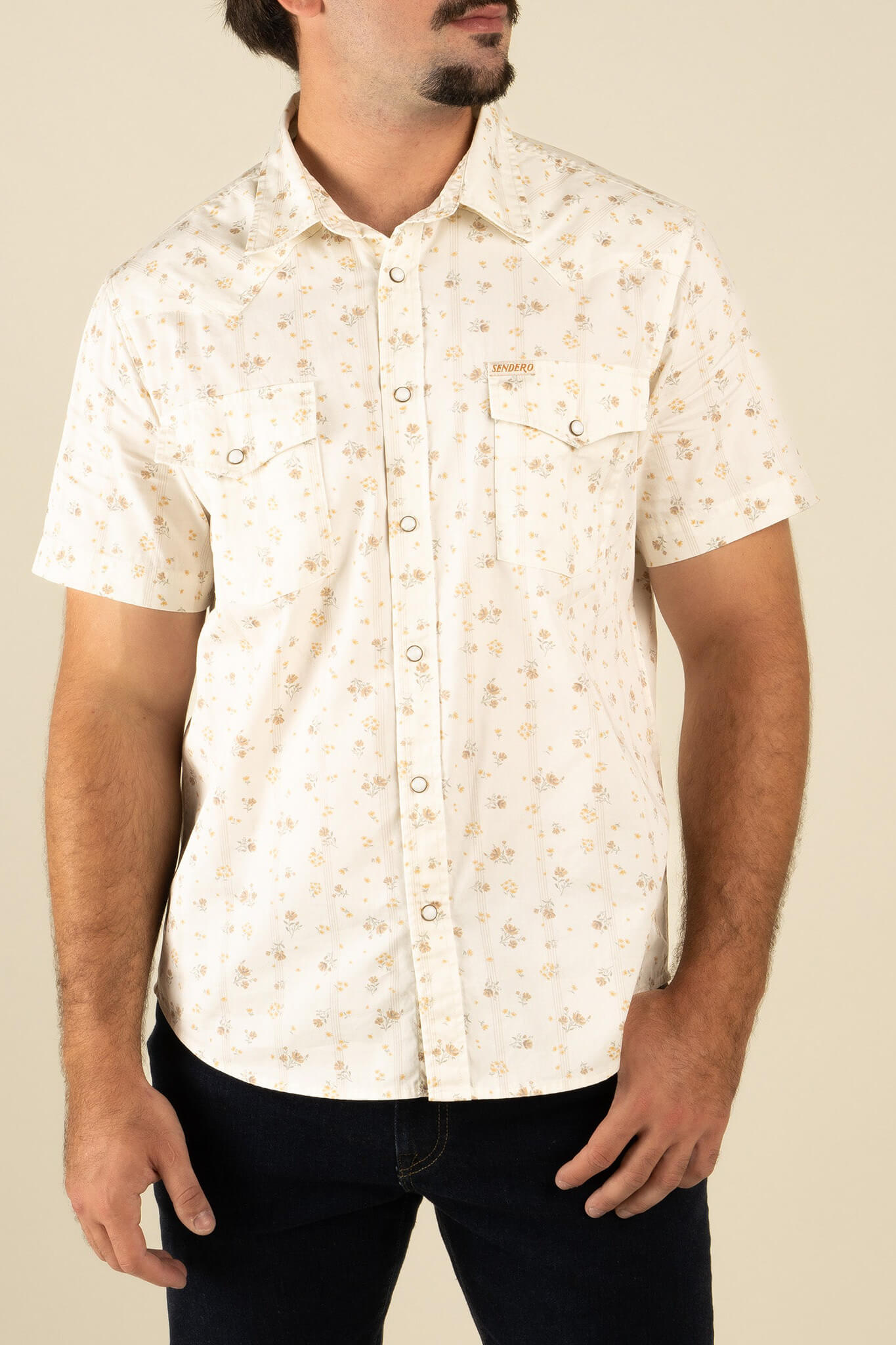 Sendero Wyatt short sleeve Shirt in dustbloom
