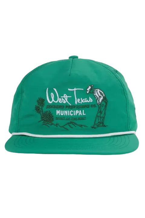 Sendero West Texas Municipal Hat Green lifestyle front