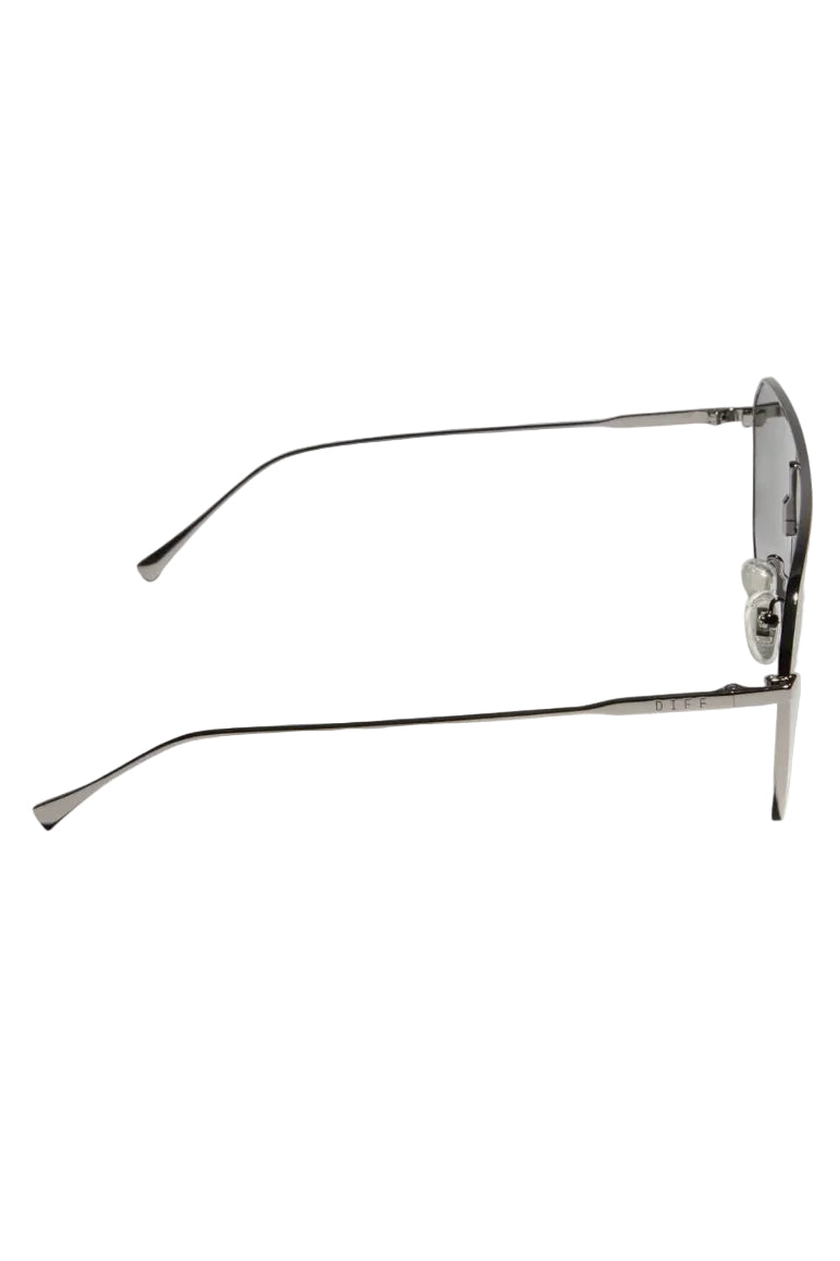 Diff Eyewear Dash Shield Sunglasses in Gunmetal Grey side view