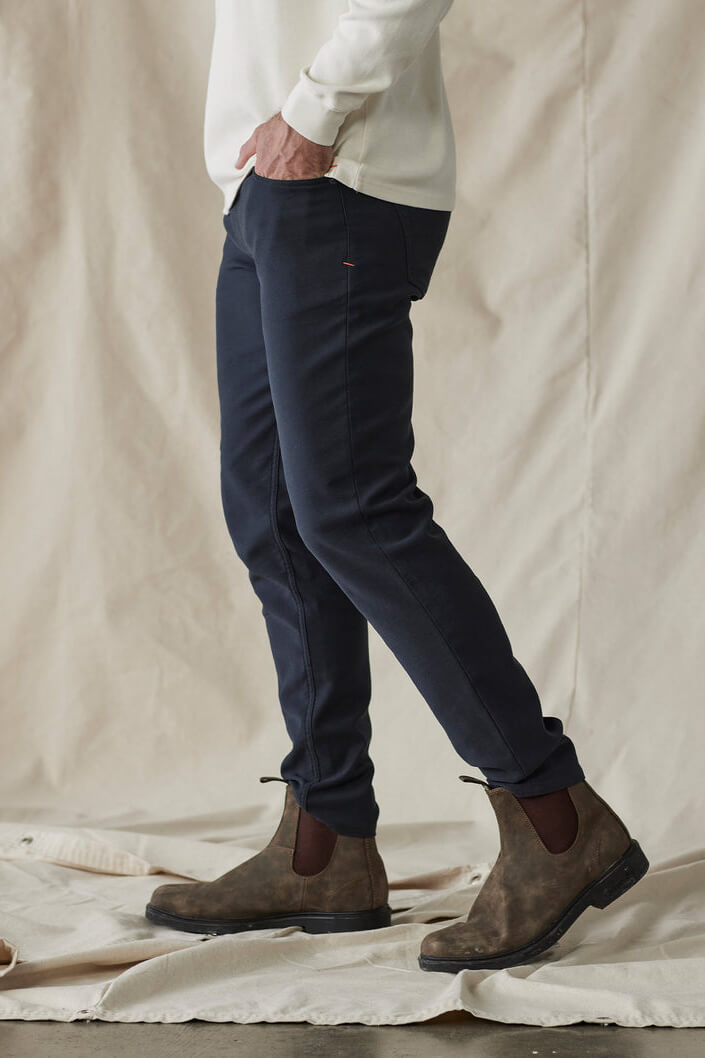 The Normal Brand Comfort Terry Pant in navy