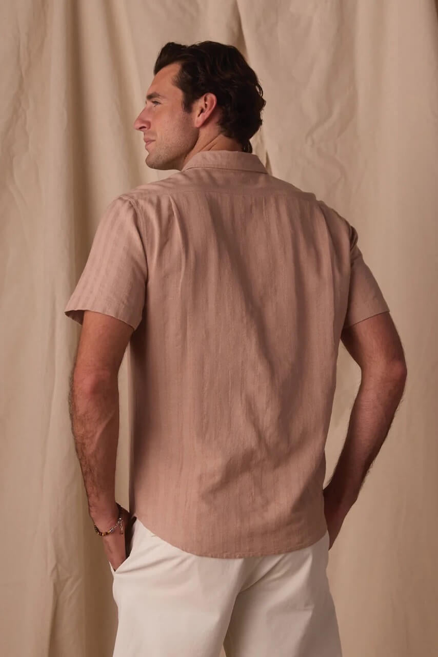 The Nomal Freshwater Everyday Shirt in Flax Back
