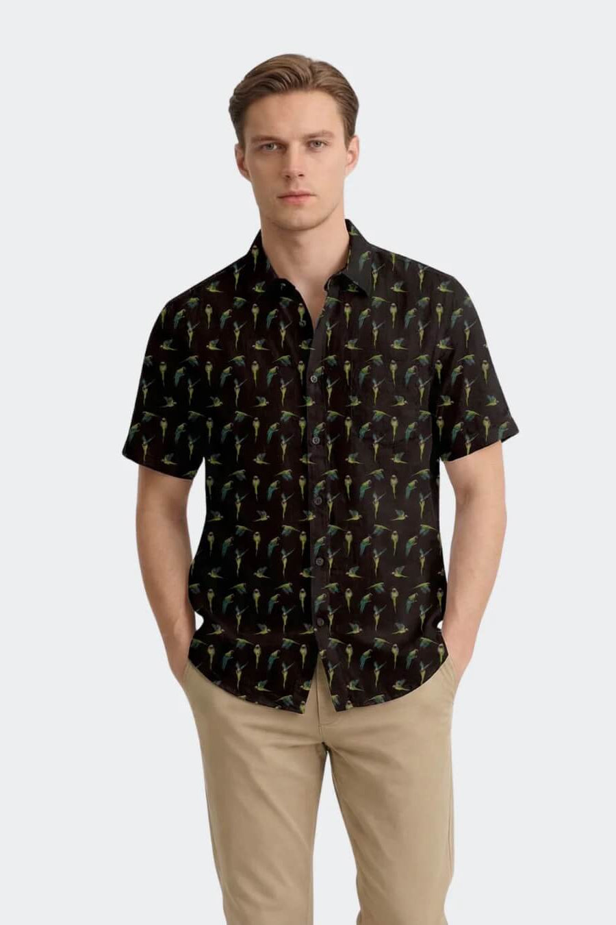 Vustra Parrot Shirt in Black