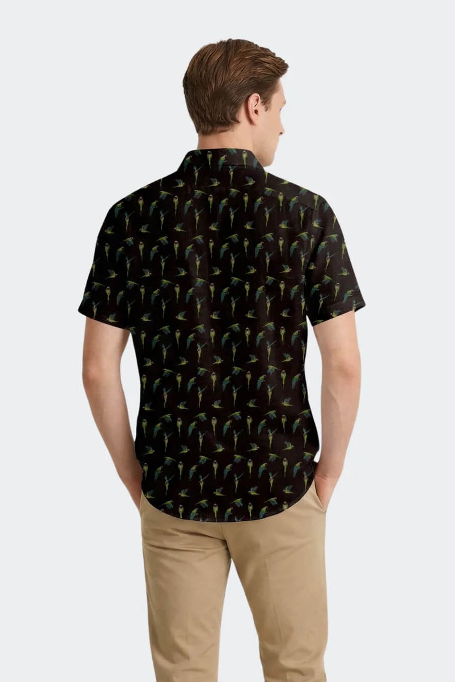 Vustra Parrot Shirt in Black back