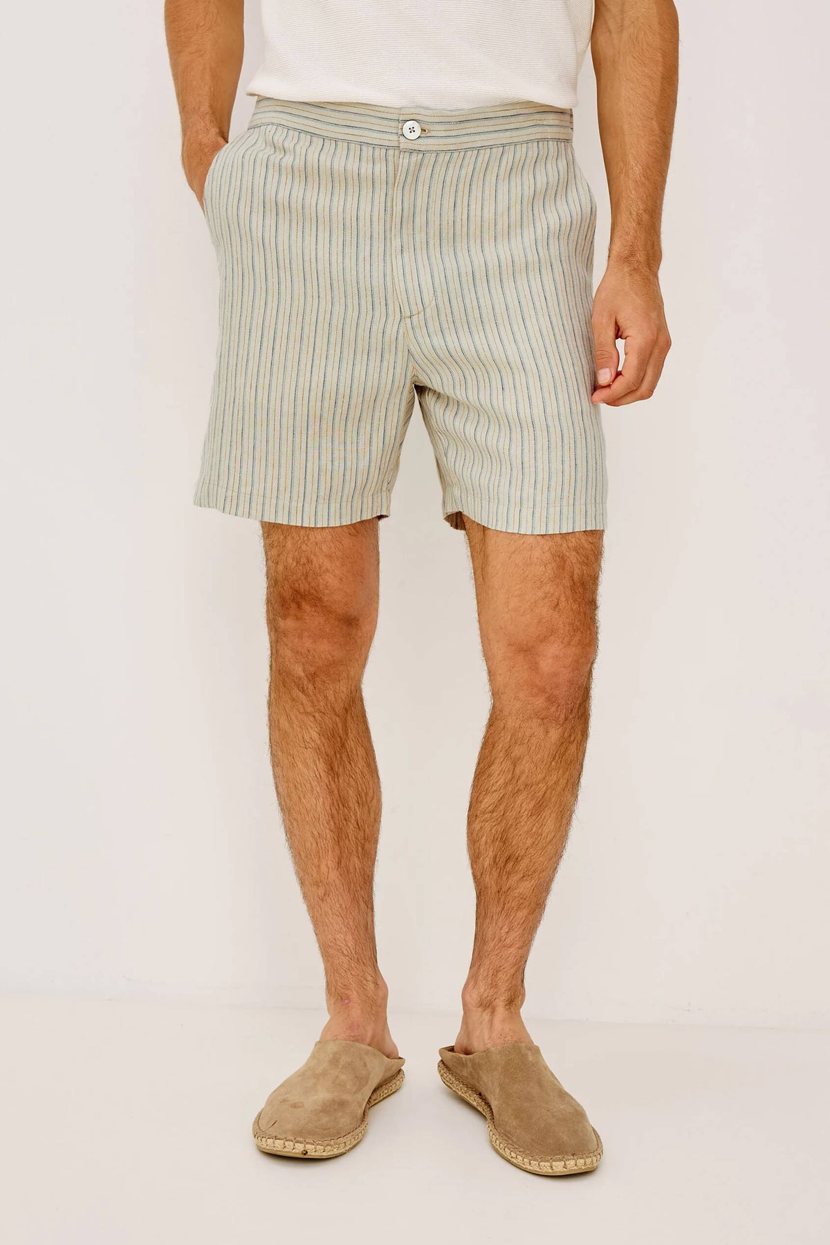Rails Wilson Short in Ecrus Multi Stripe