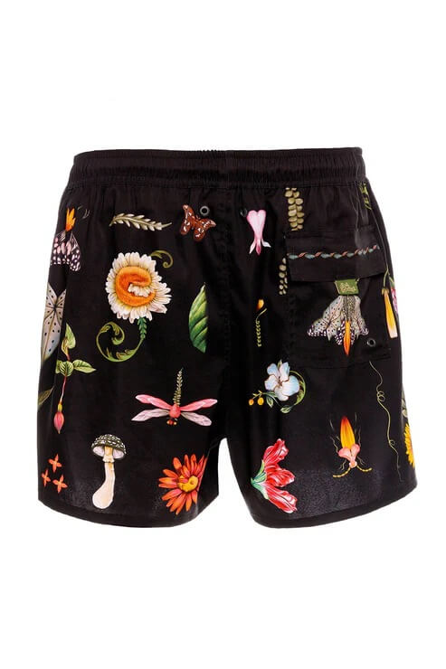 Agua Bendita Cassius Swim Trunks in Ambar flat product back
