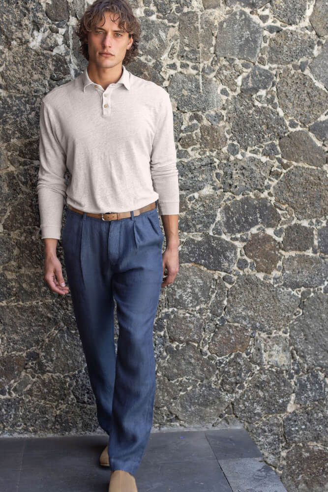 Alex Crane alta trouser in indigo fashion