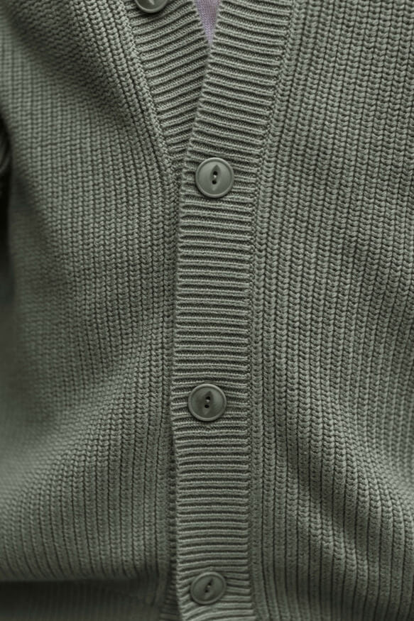 Alex Crane Bay Cardigan in pine details